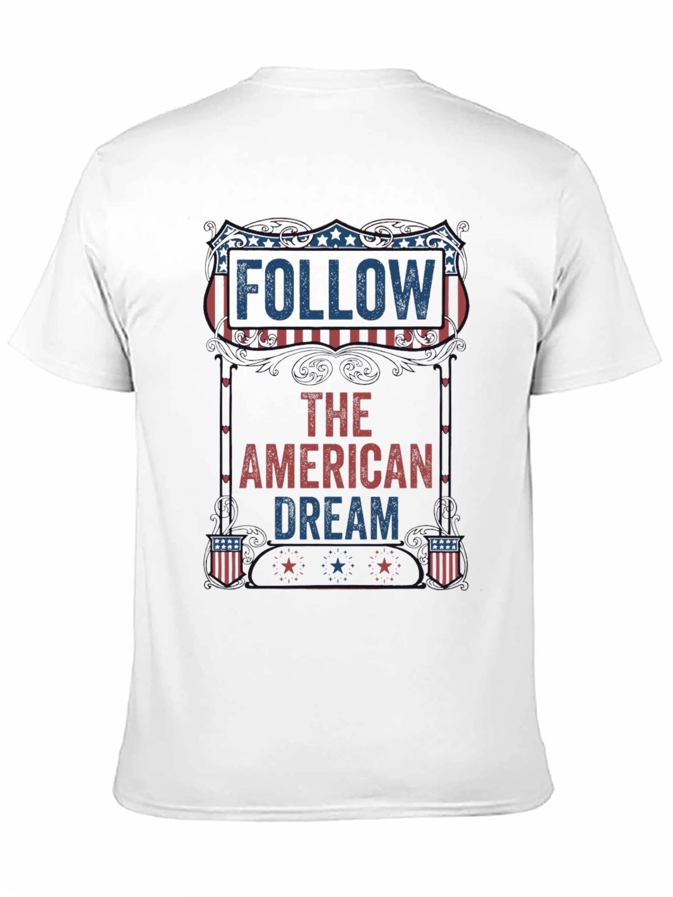 Follow The American Dream Patriotic Graphic Tee