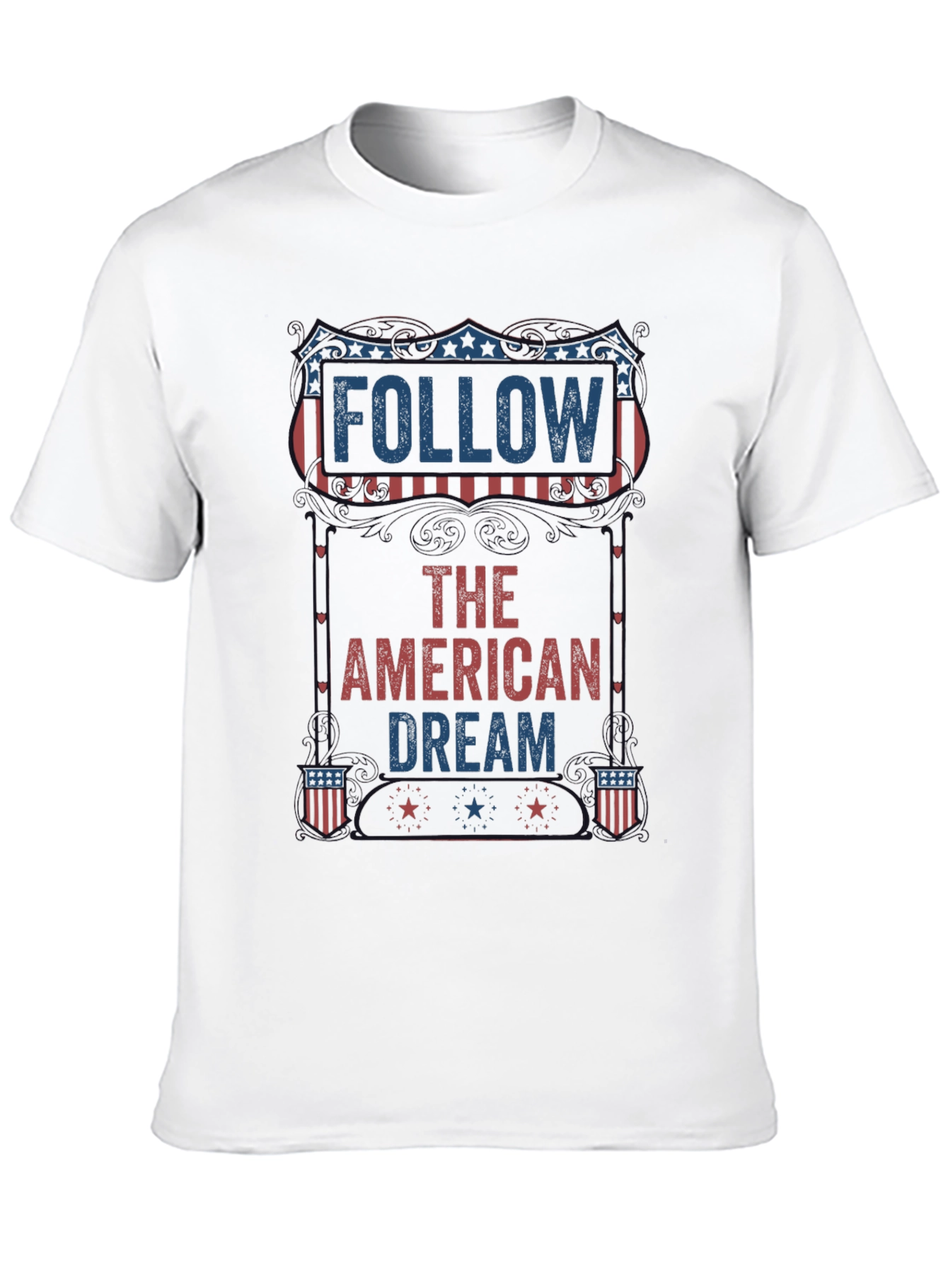 Follow The American Dream Patriotic Graphic Tee