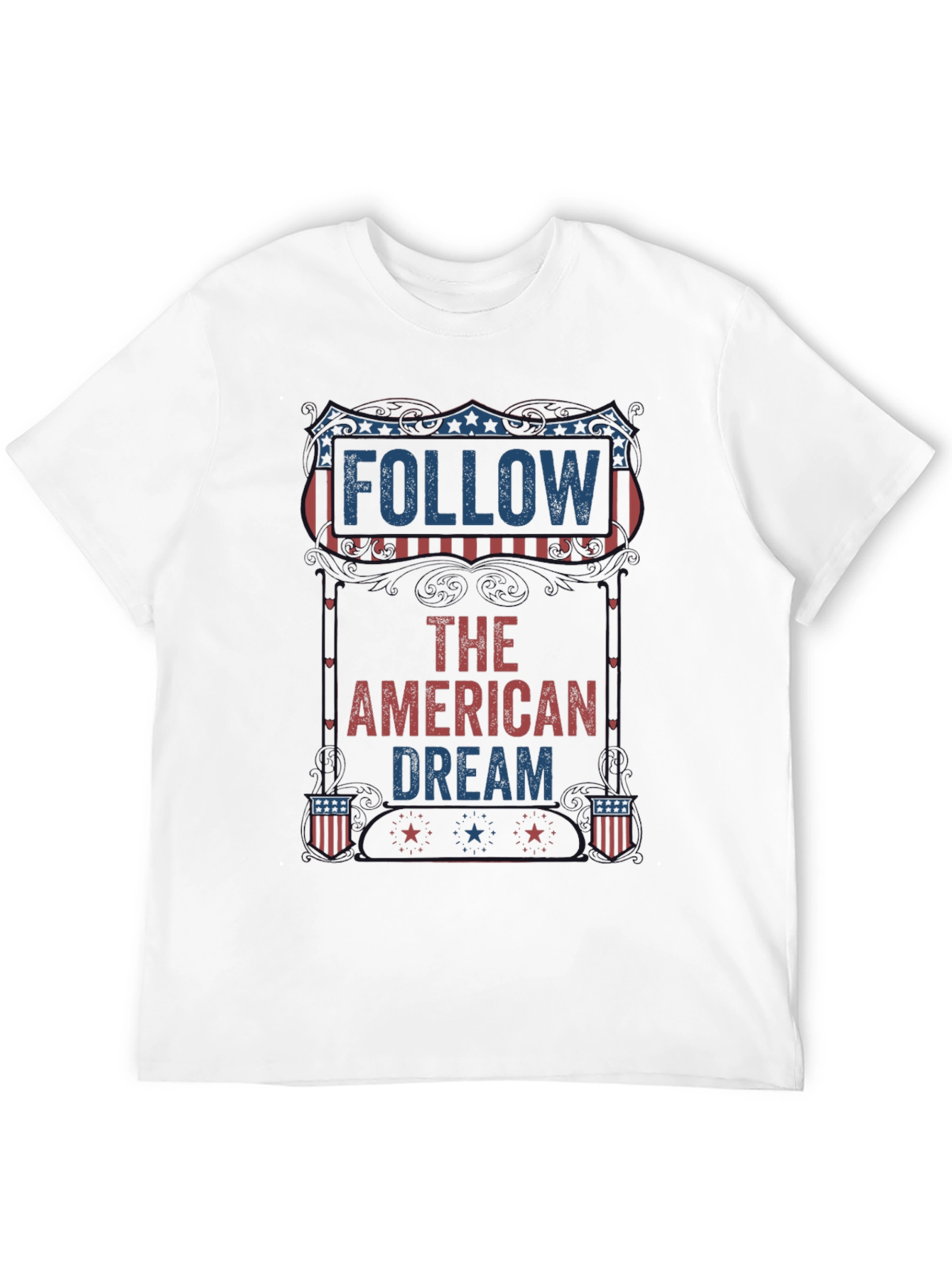 Follow The American Dream Patriotic Graphic Tee
