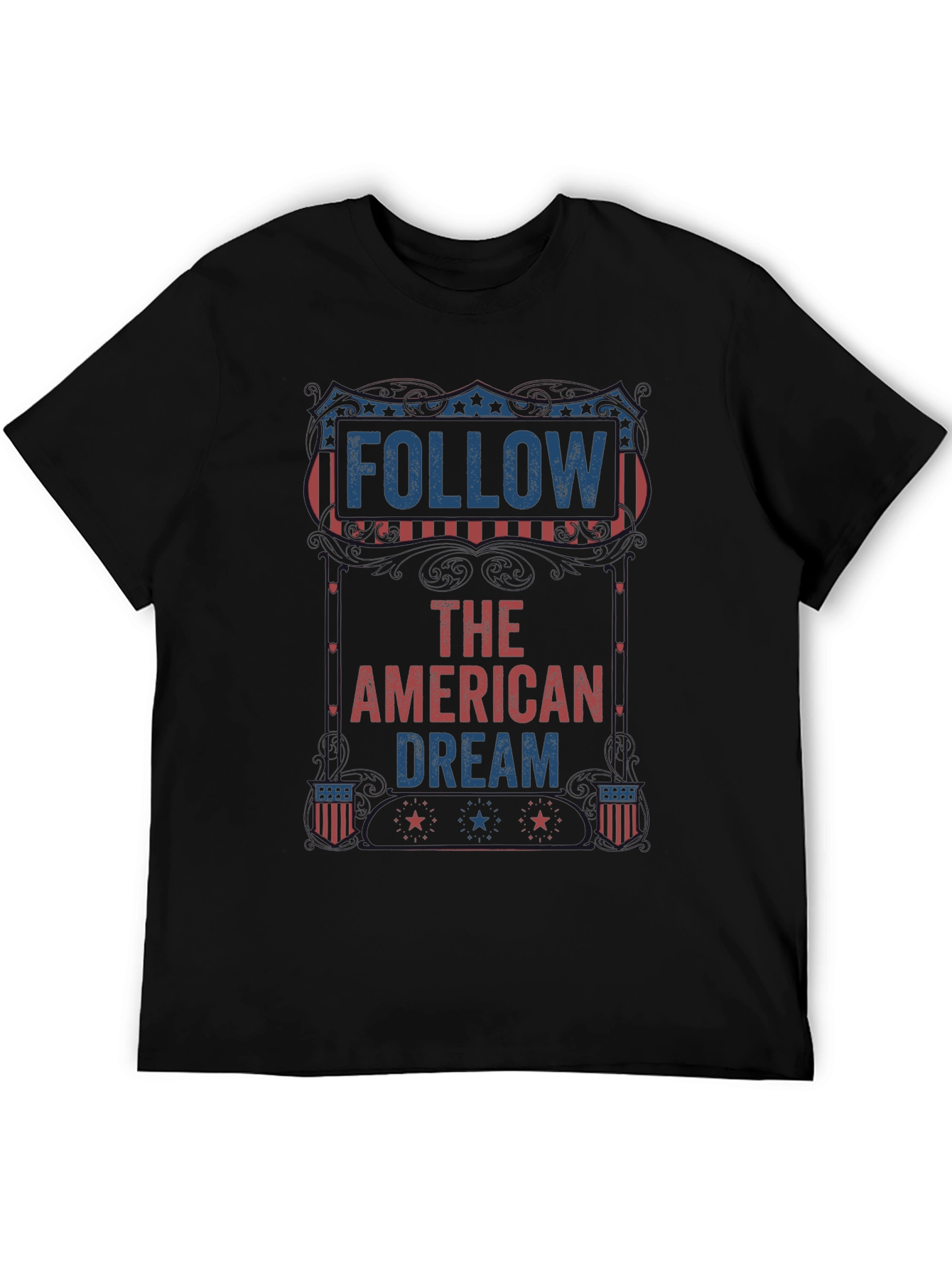 Follow The American Dream Patriotic Graphic Tee
