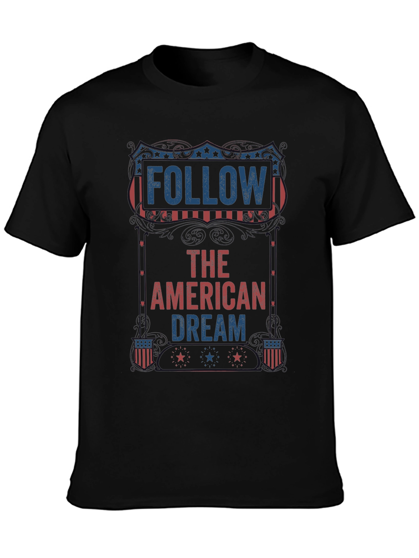 Follow The American Dream Patriotic Graphic Tee