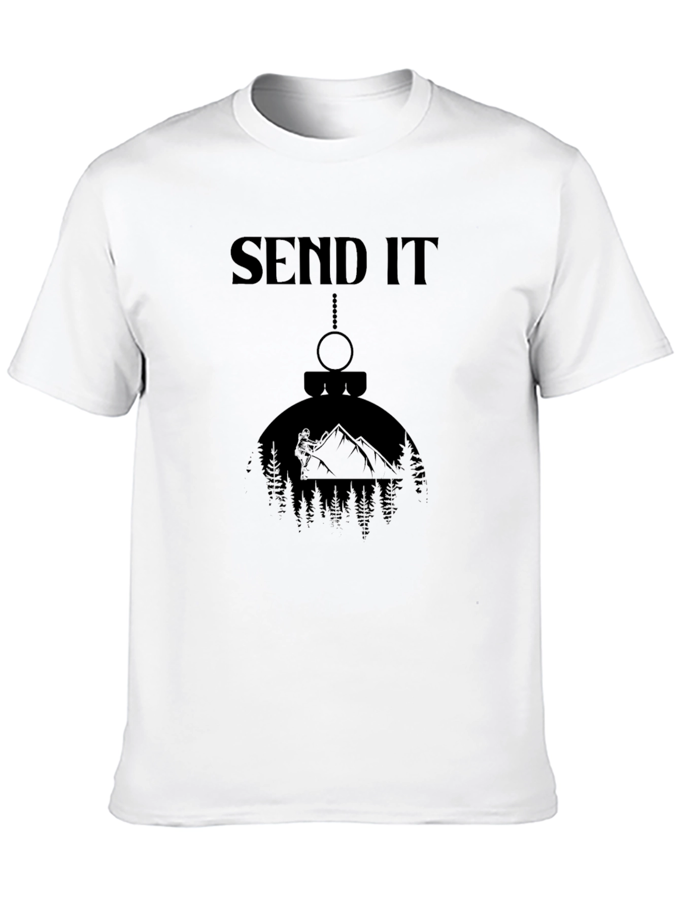 Send It Mountain Adventure Black T-Shirt