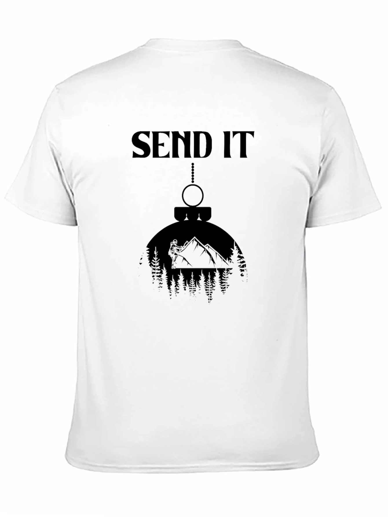 Send It Mountain Adventure Black T-Shirt