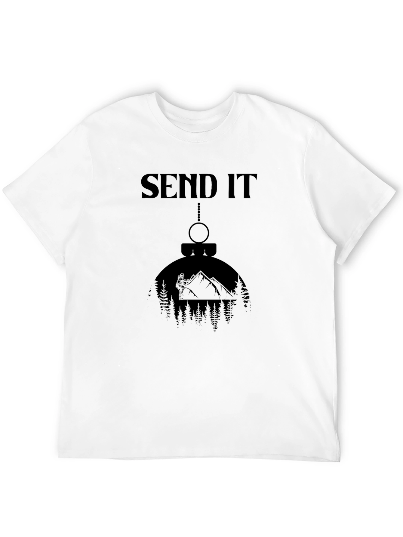 Send It Mountain Adventure Black T-Shirt