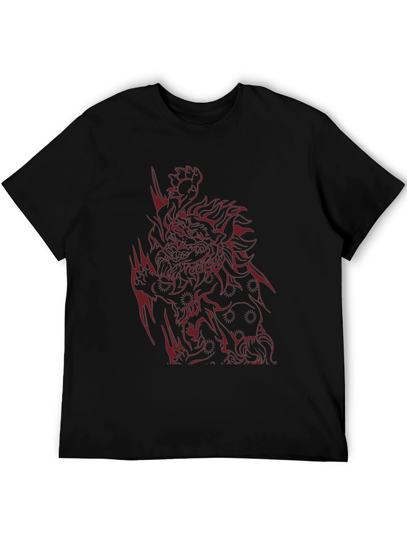 Red Dragon Graphic Black T-Shirt