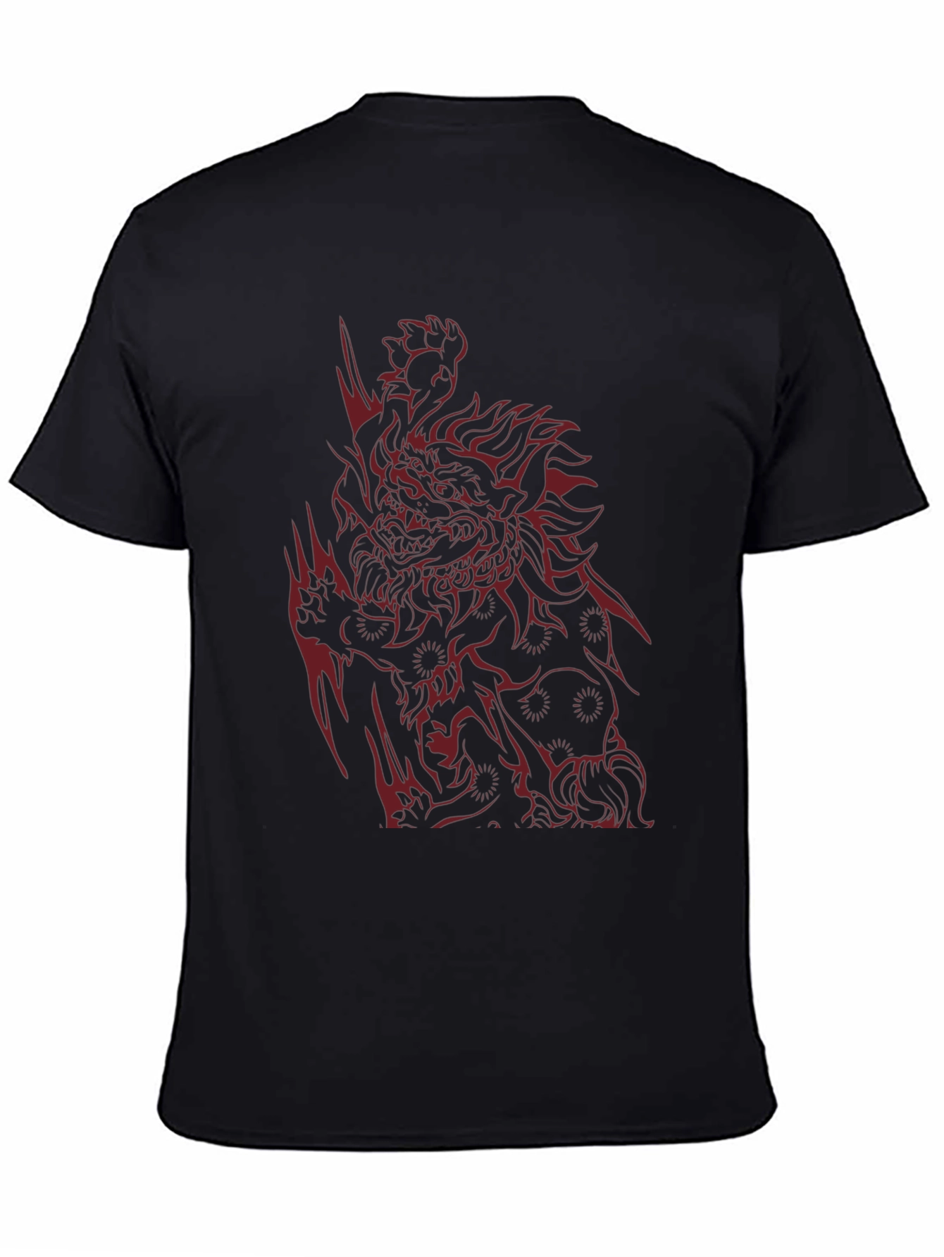 Red Dragon Graphic Black T-Shirt
