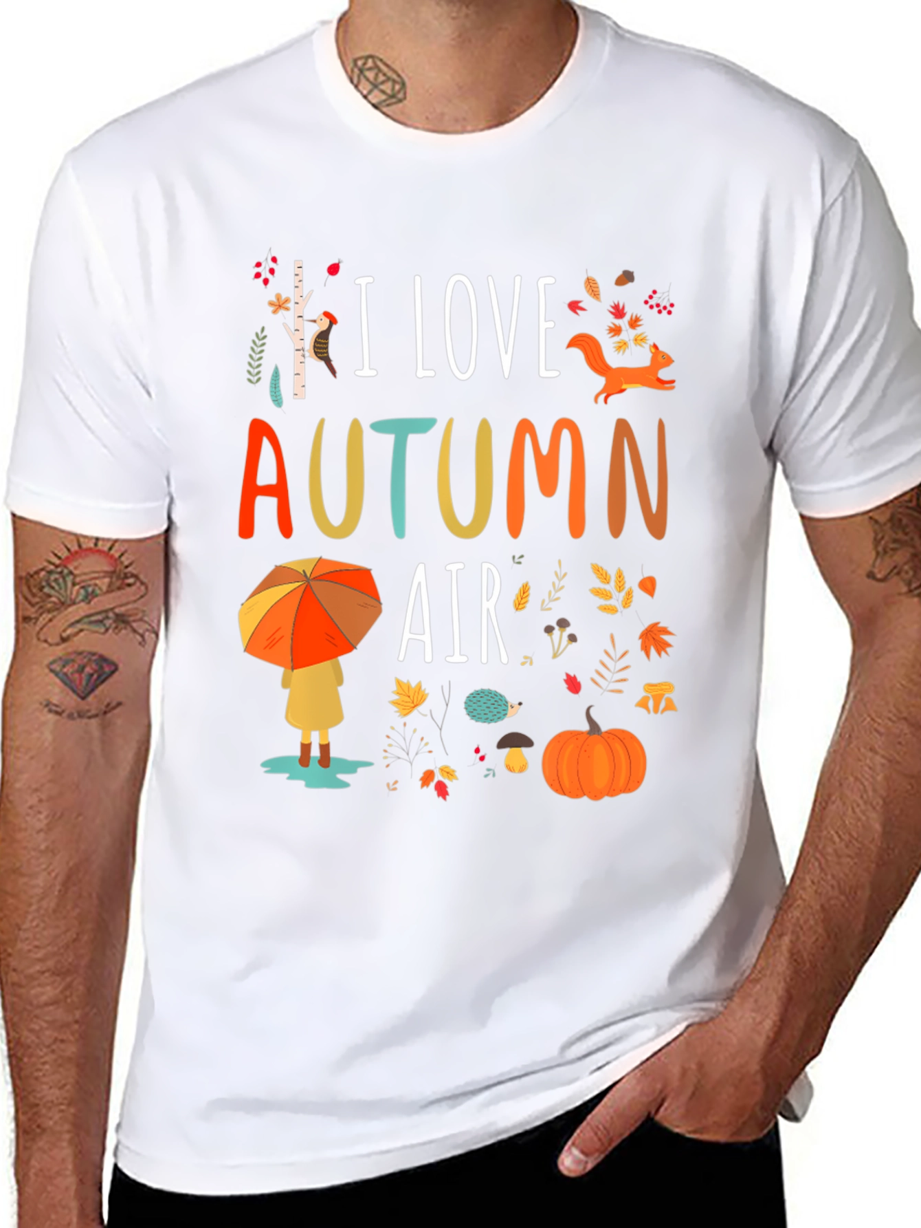 I Love Autumn Air Graphic Tee