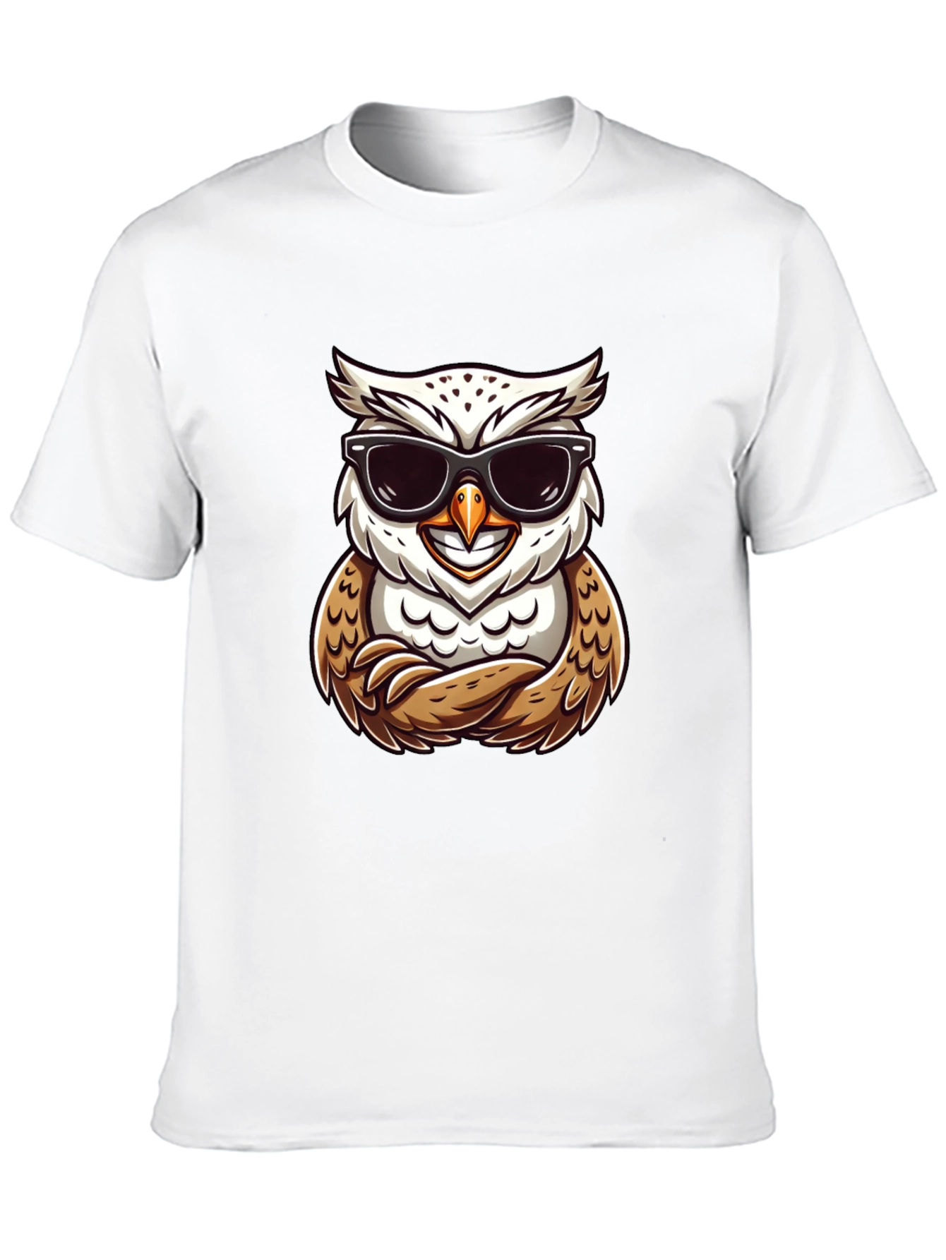 Cool Owl Graphic Tee - Trendy Bird Design