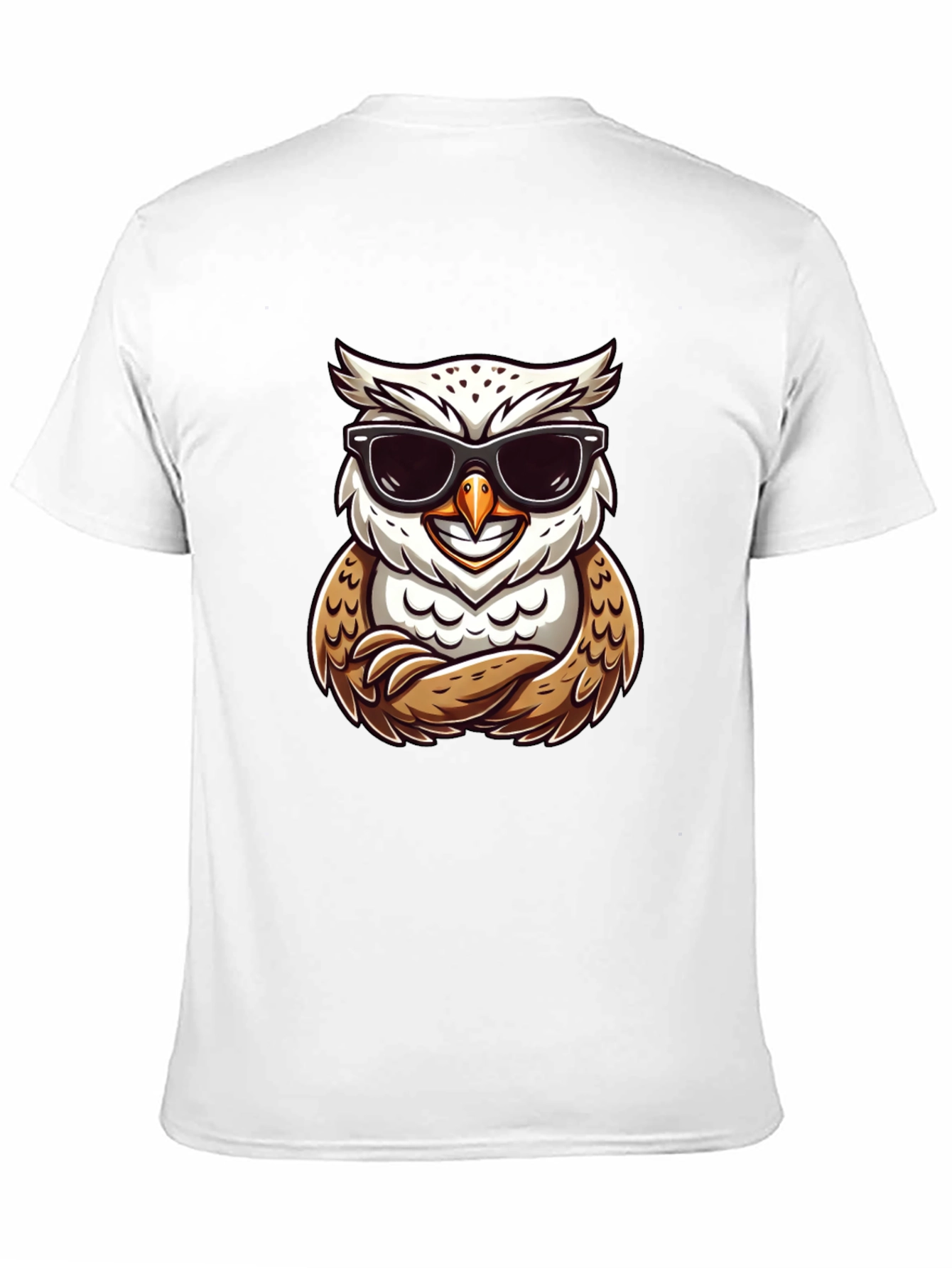 Cool Owl Graphic Tee - Trendy Bird Design