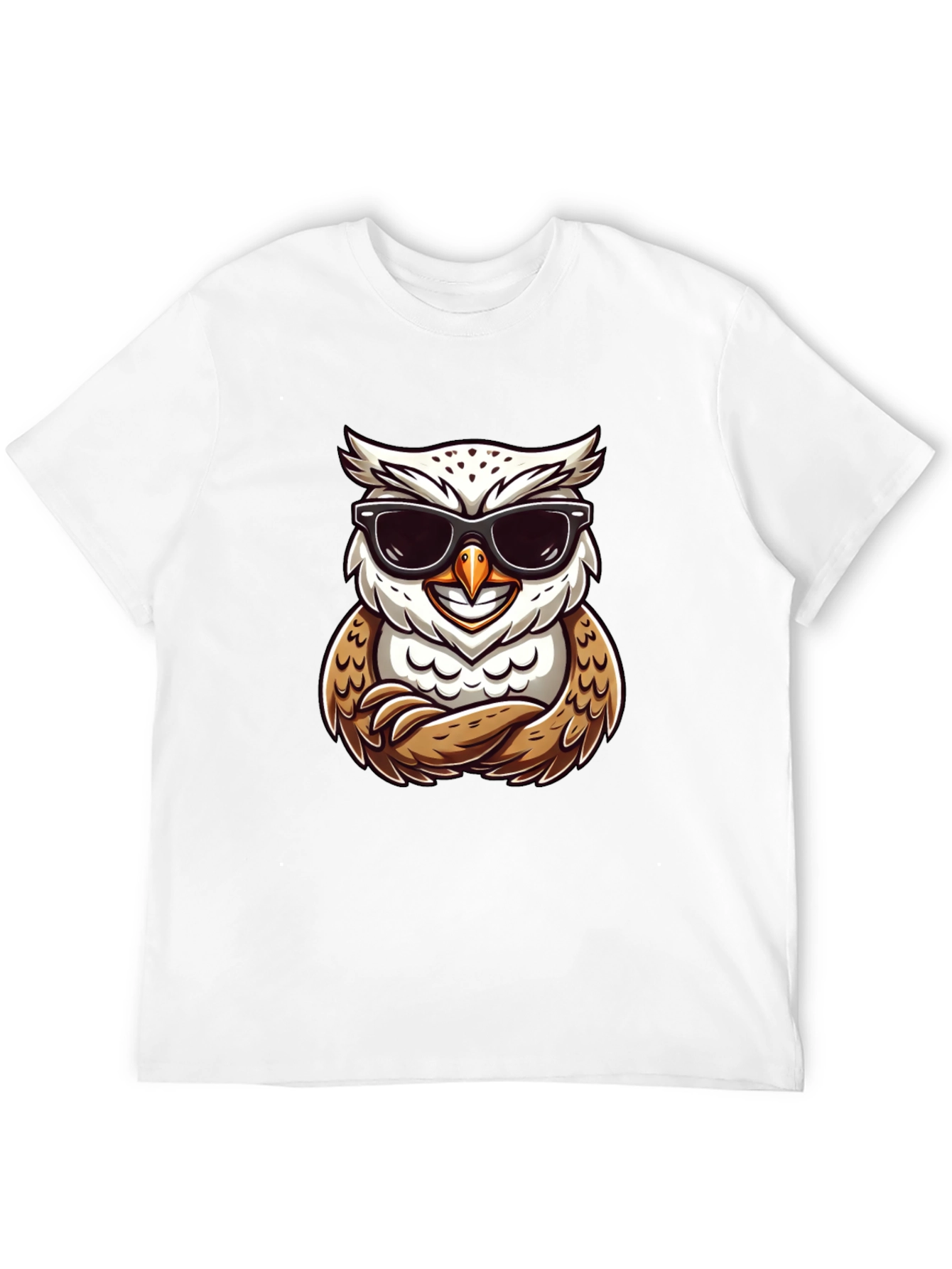 Cool Owl Graphic Tee - Trendy Bird Design