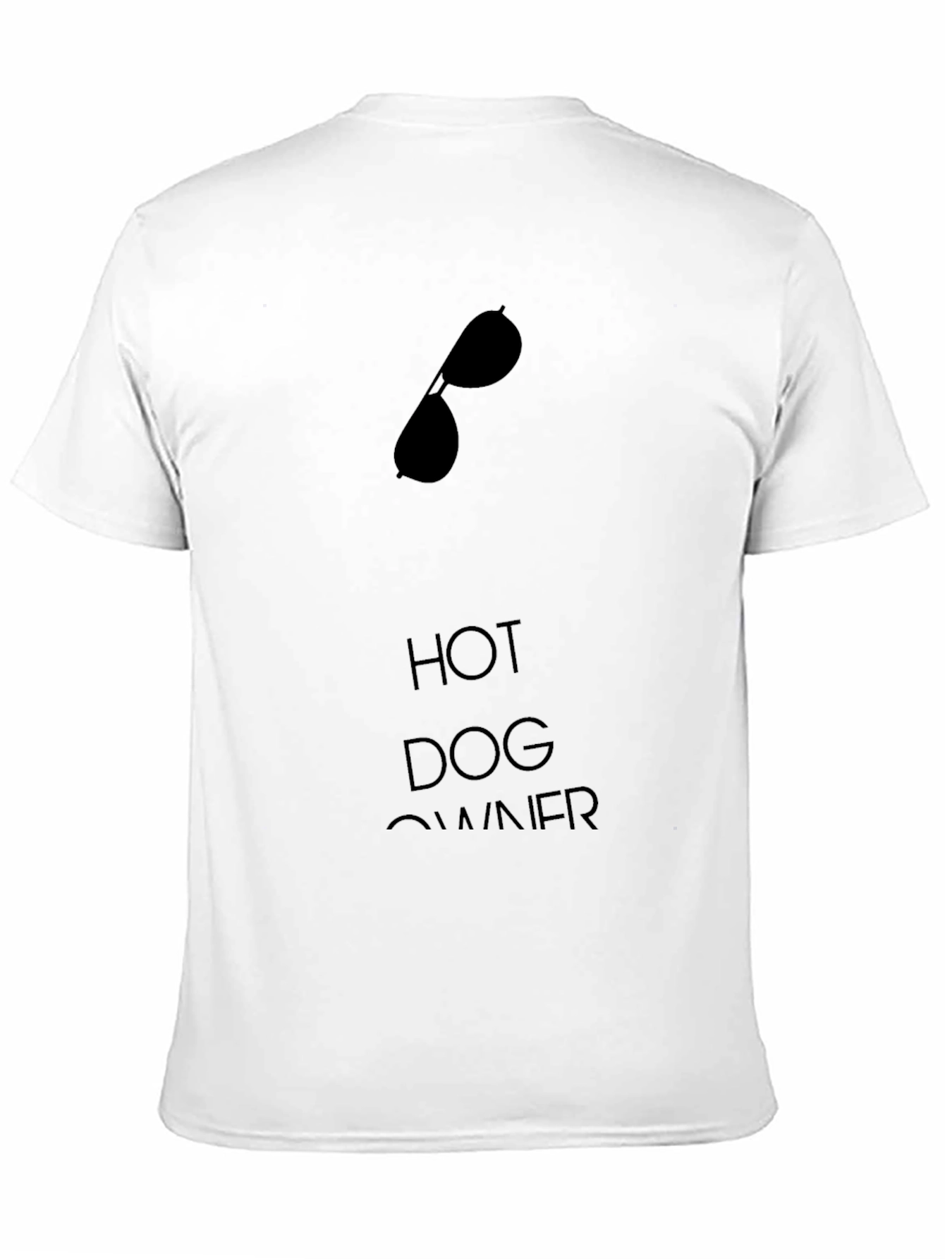 Hot Dog Owner Graphic Tee - Sunglasses Design