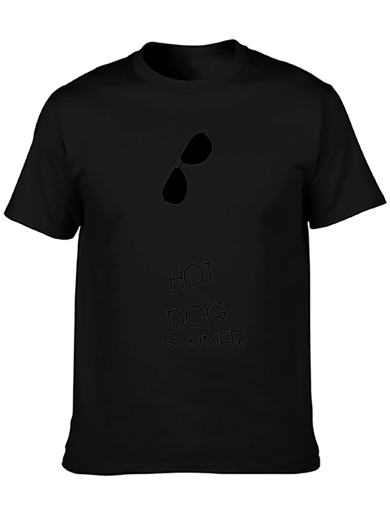 Hot Dog Owner Graphic Tee - Sunglasses Design
