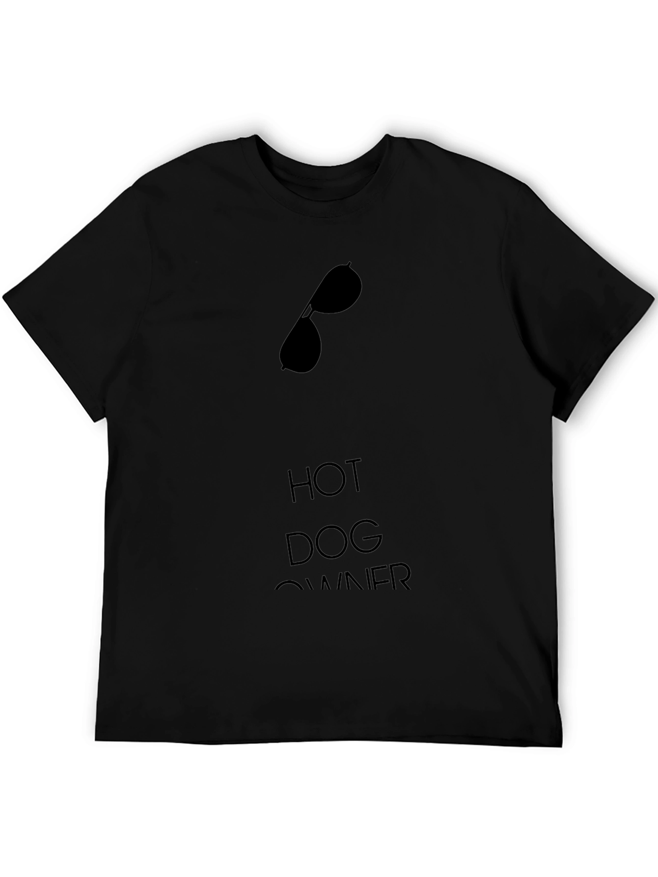 Hot Dog Owner Graphic Tee - Sunglasses Design
