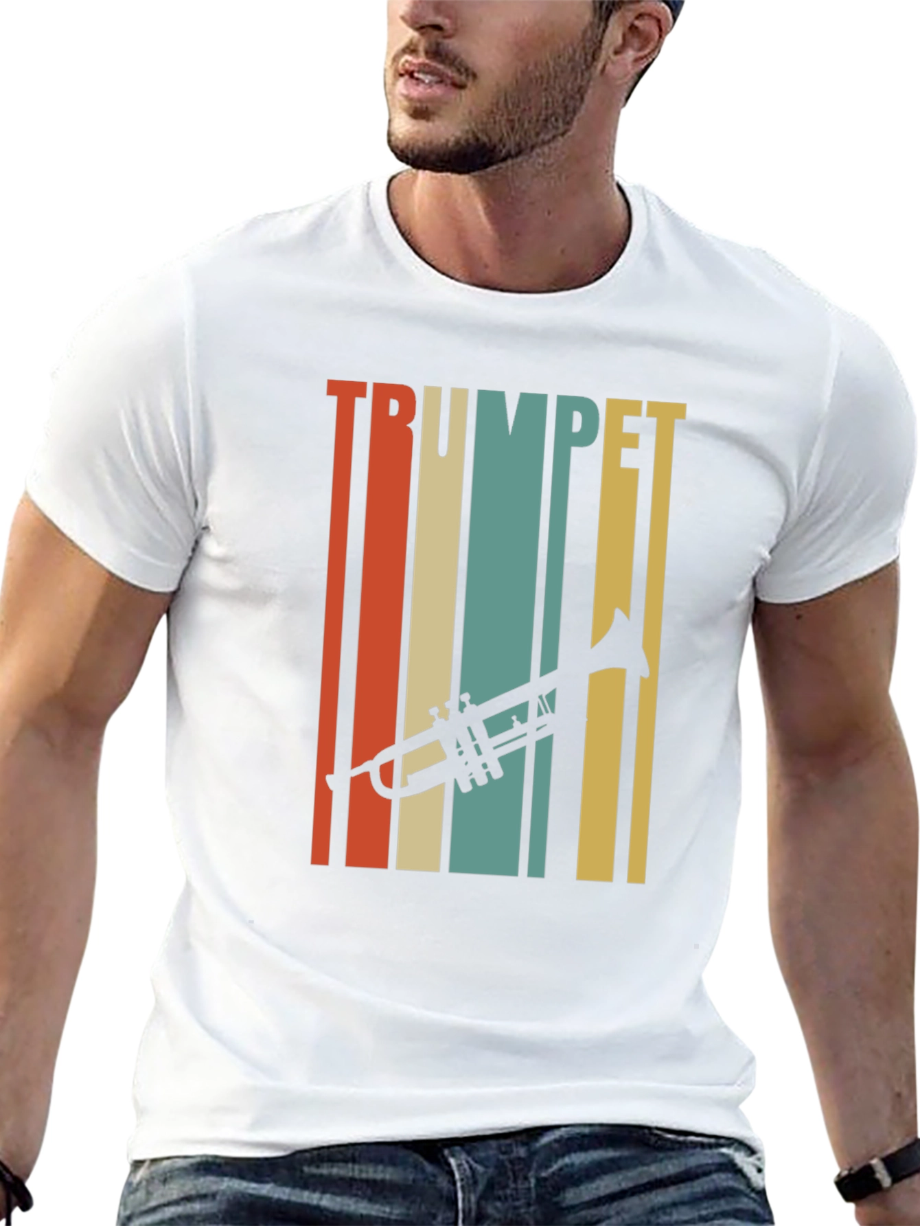 Retro Trumpet Player T-Shirt