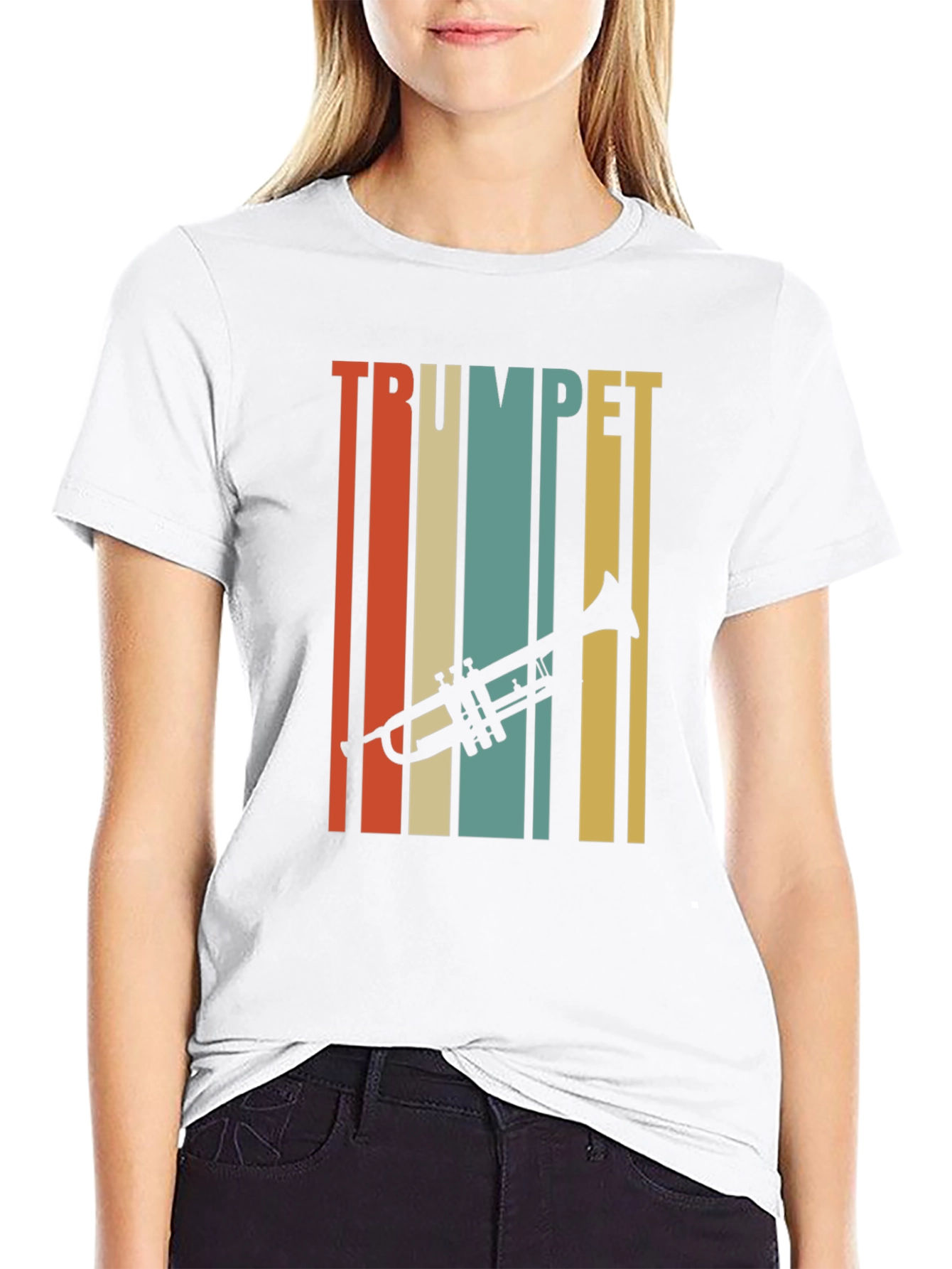 Retro Trumpet Player T-Shirt