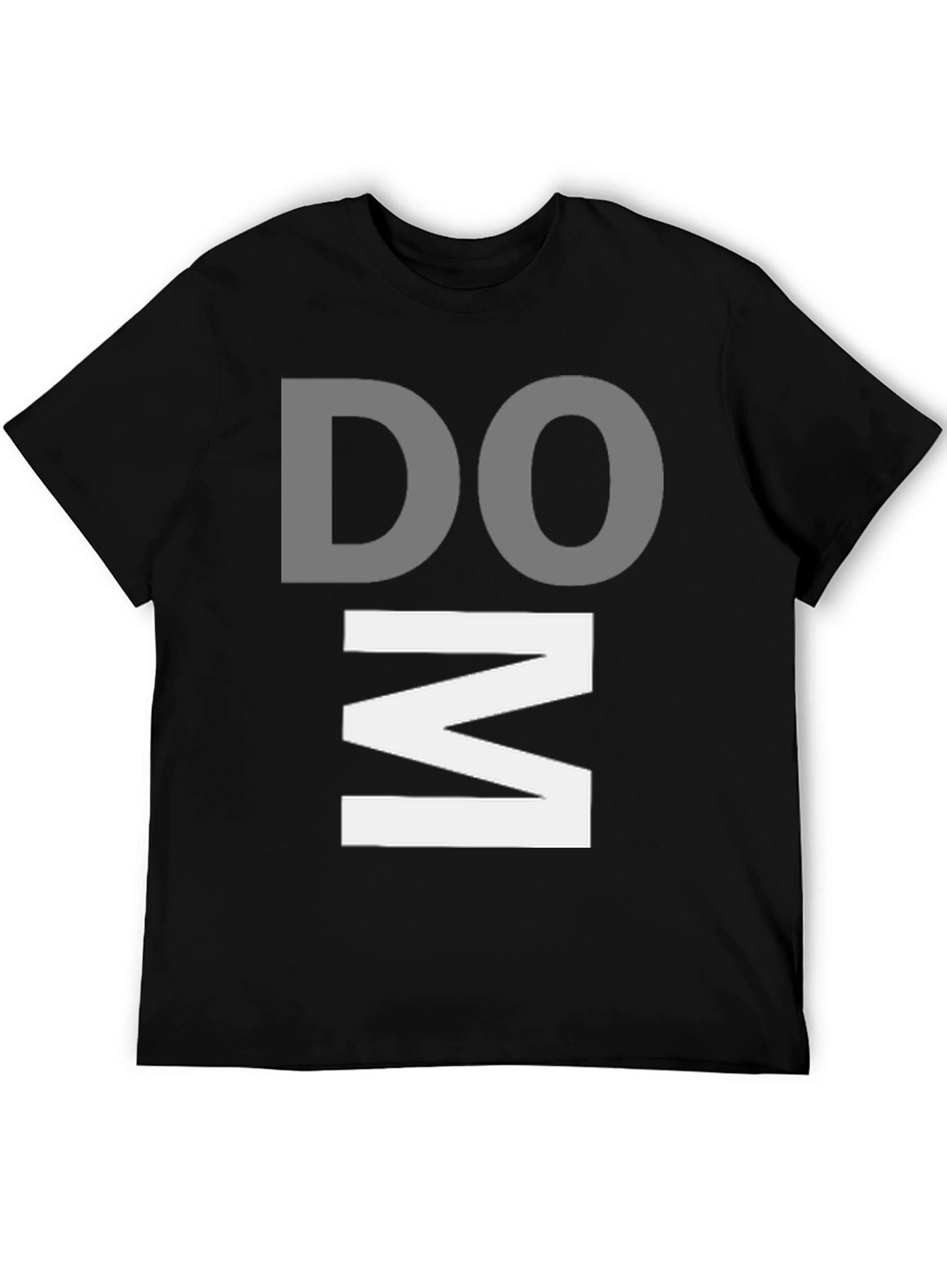 DOM Graphic Print Black T-Shirt