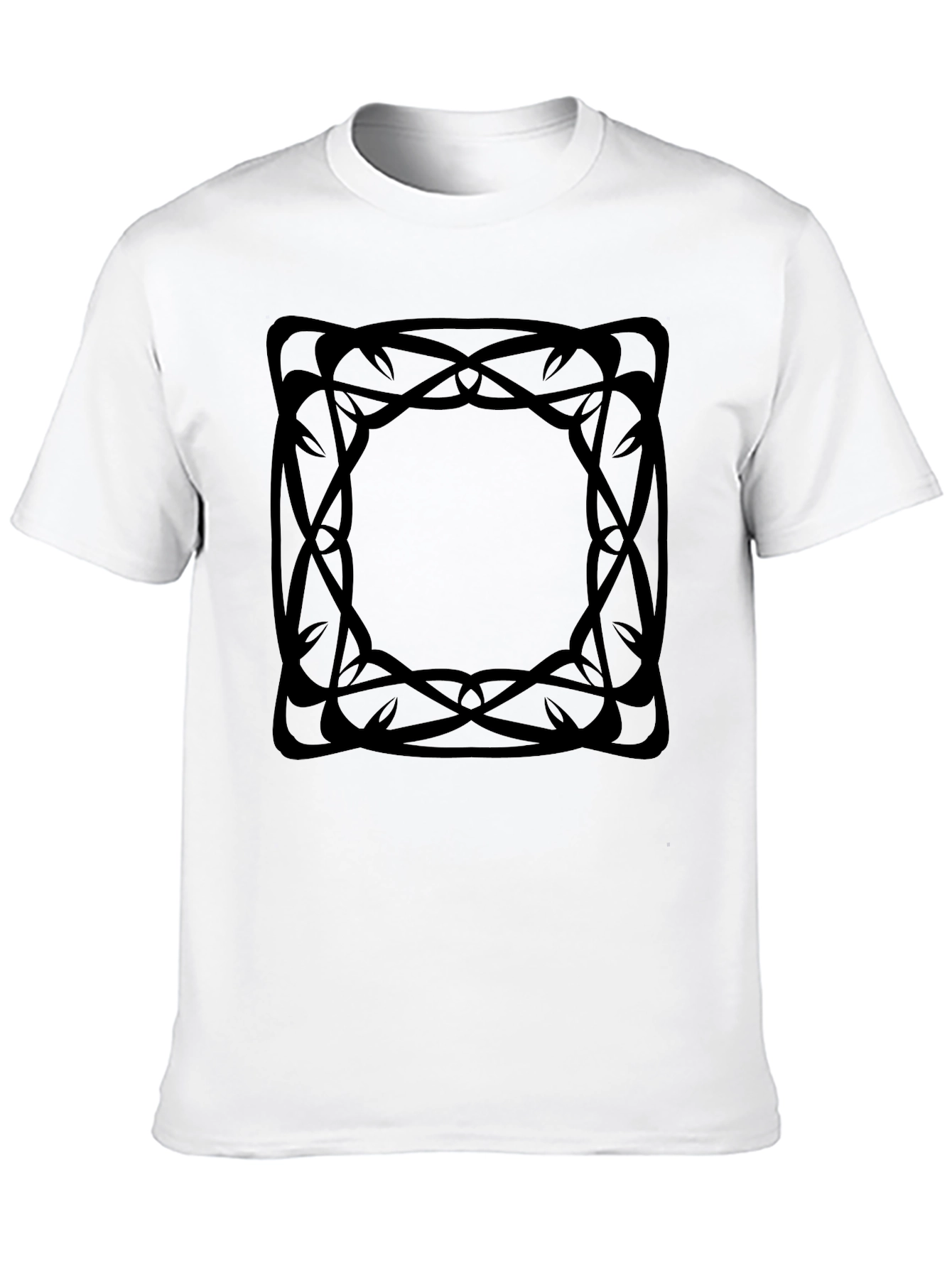 Abstract Graphic Tee - Black