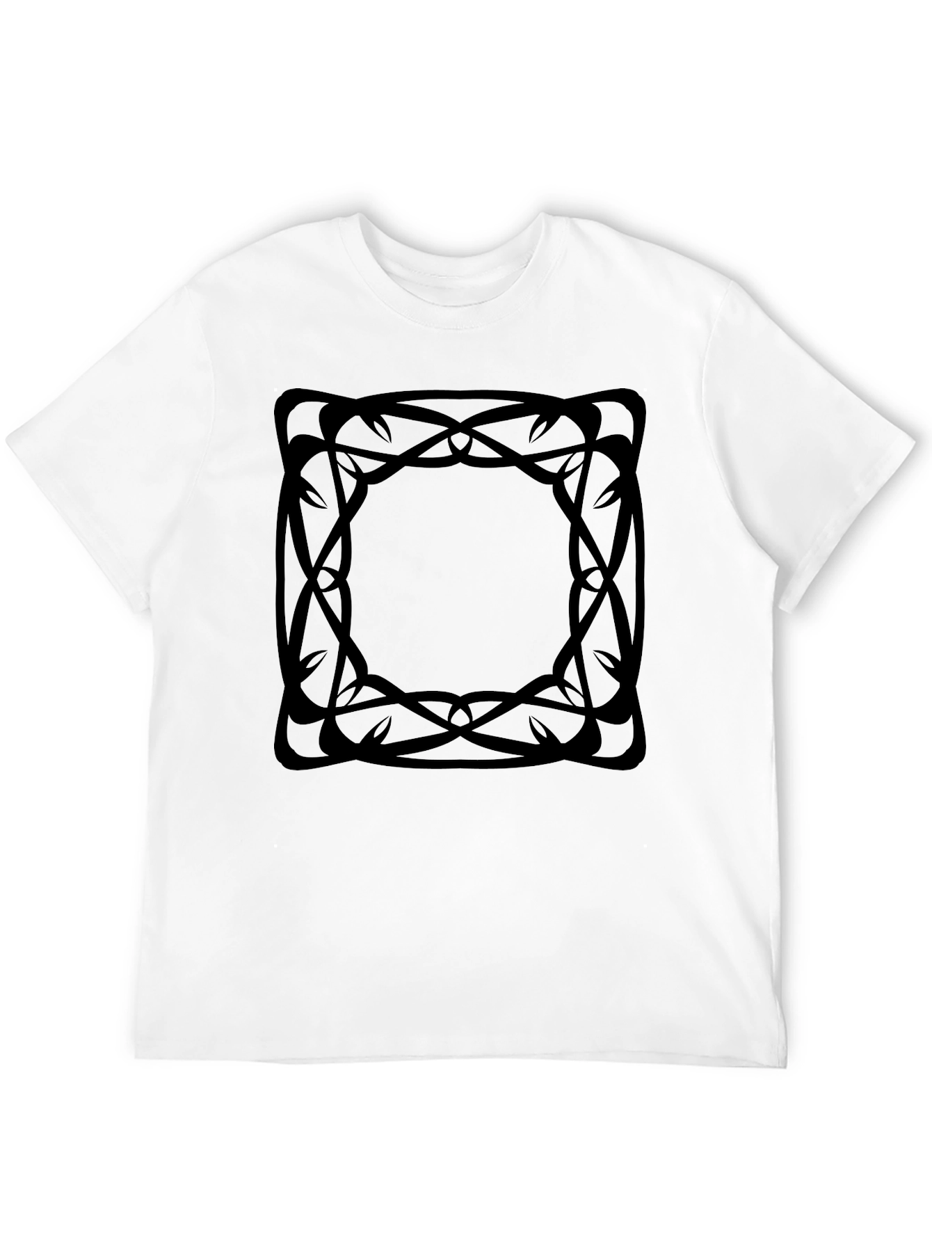 Abstract Graphic Tee - Black