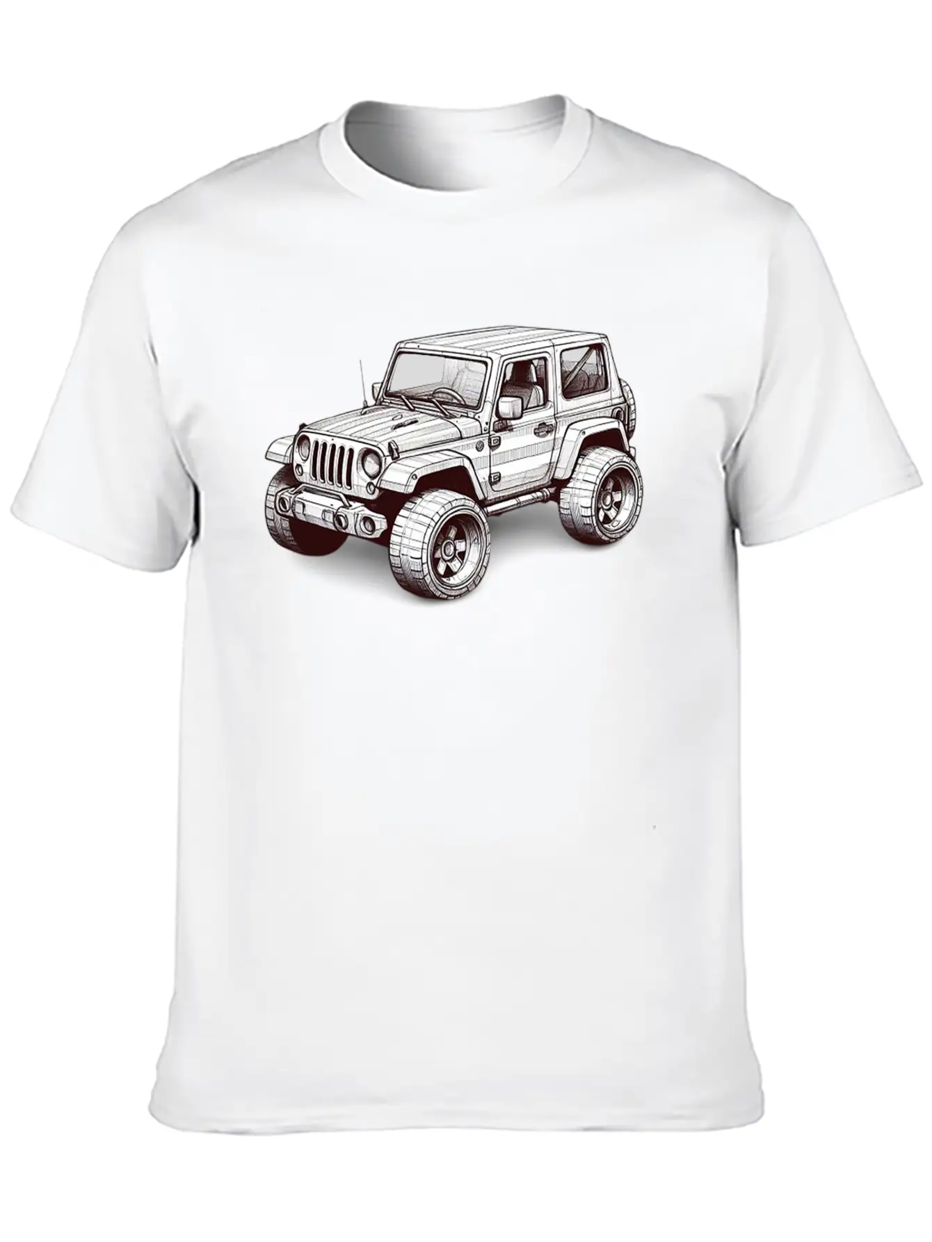3d Off Road SUV Unisex Casual T-Shirt – Clean Design For Daily Comfort