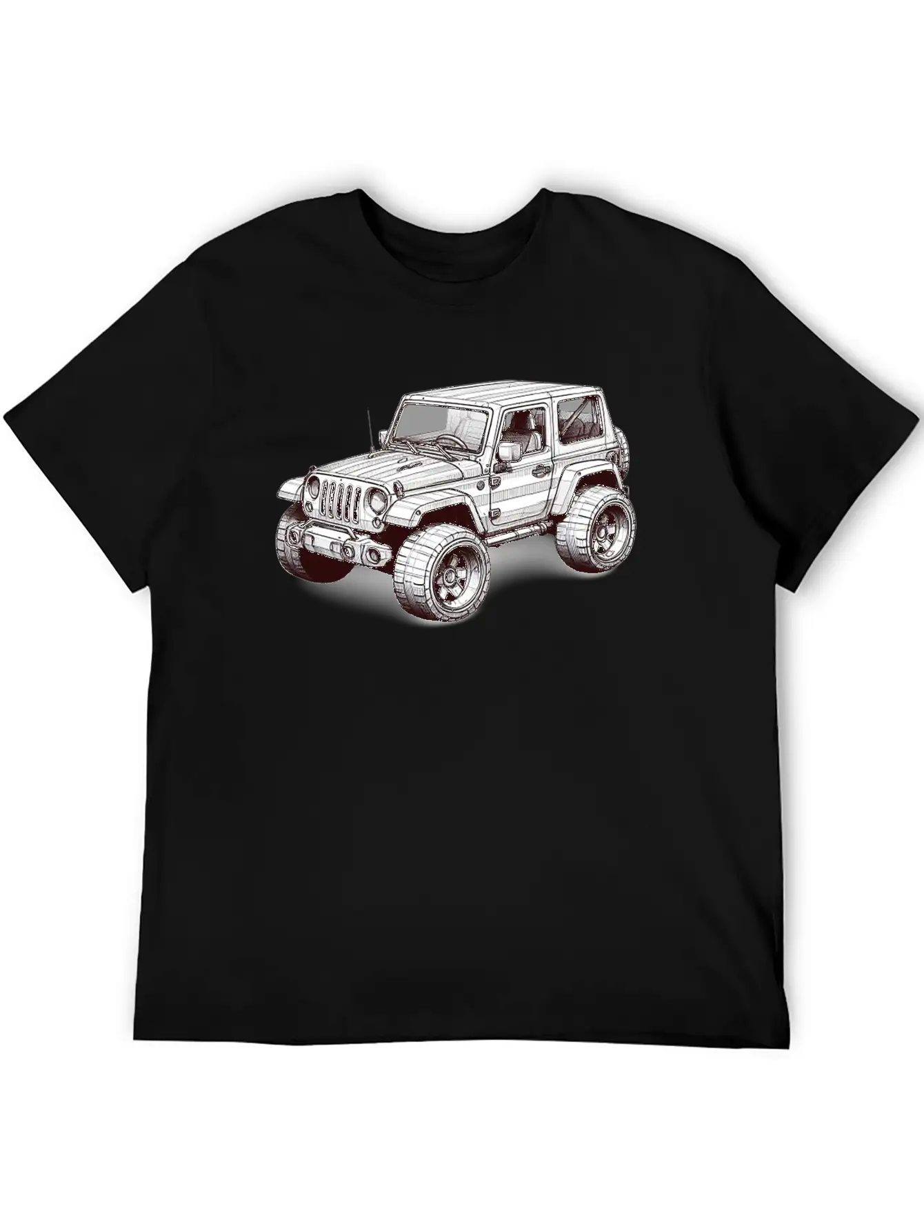 3d Off Road SUV Unisex Casual T-Shirt – Clean Design For Daily Comfort