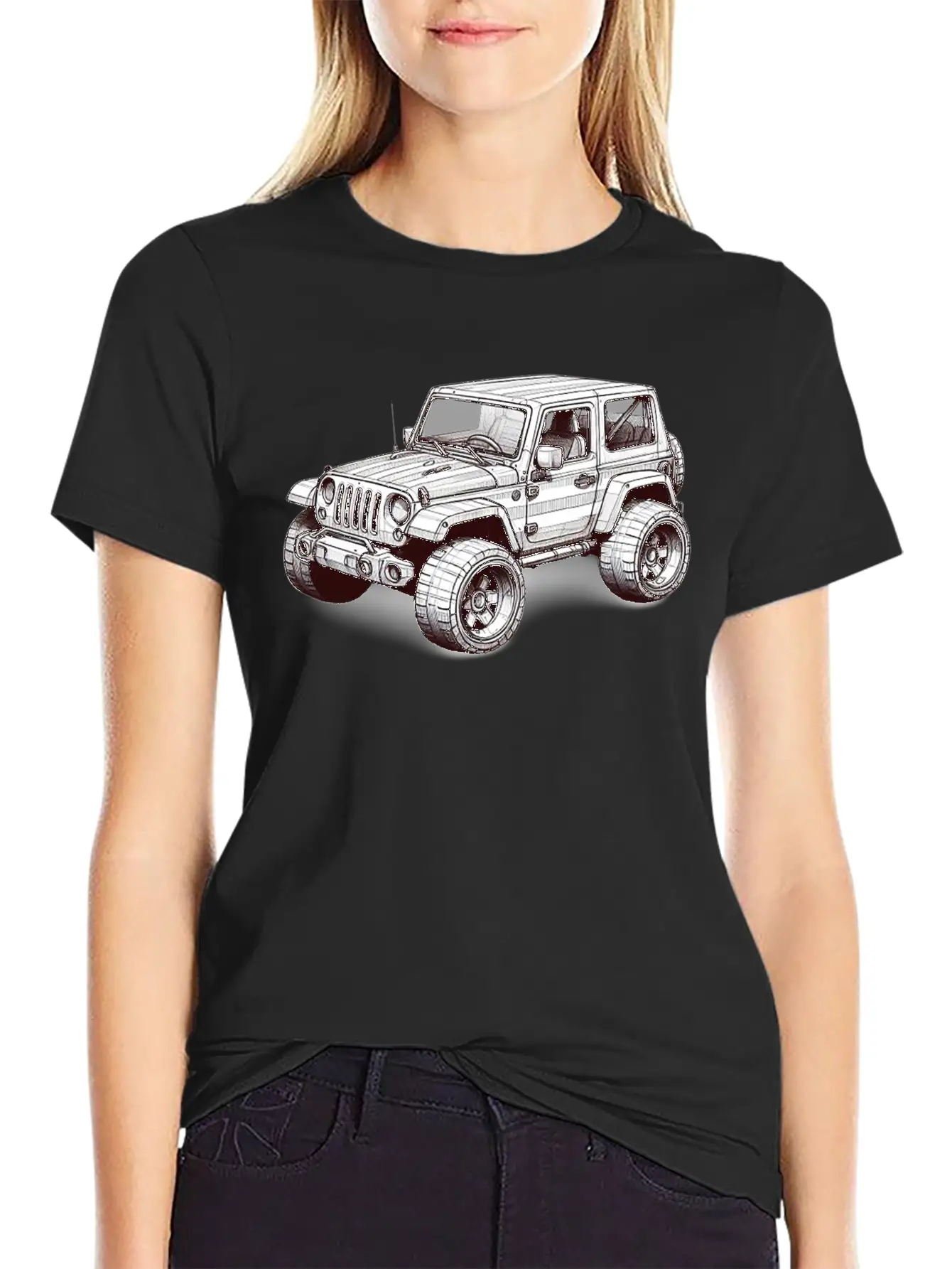 3d Off Road SUV Unisex Casual T-Shirt – Clean Design For Daily Comfort