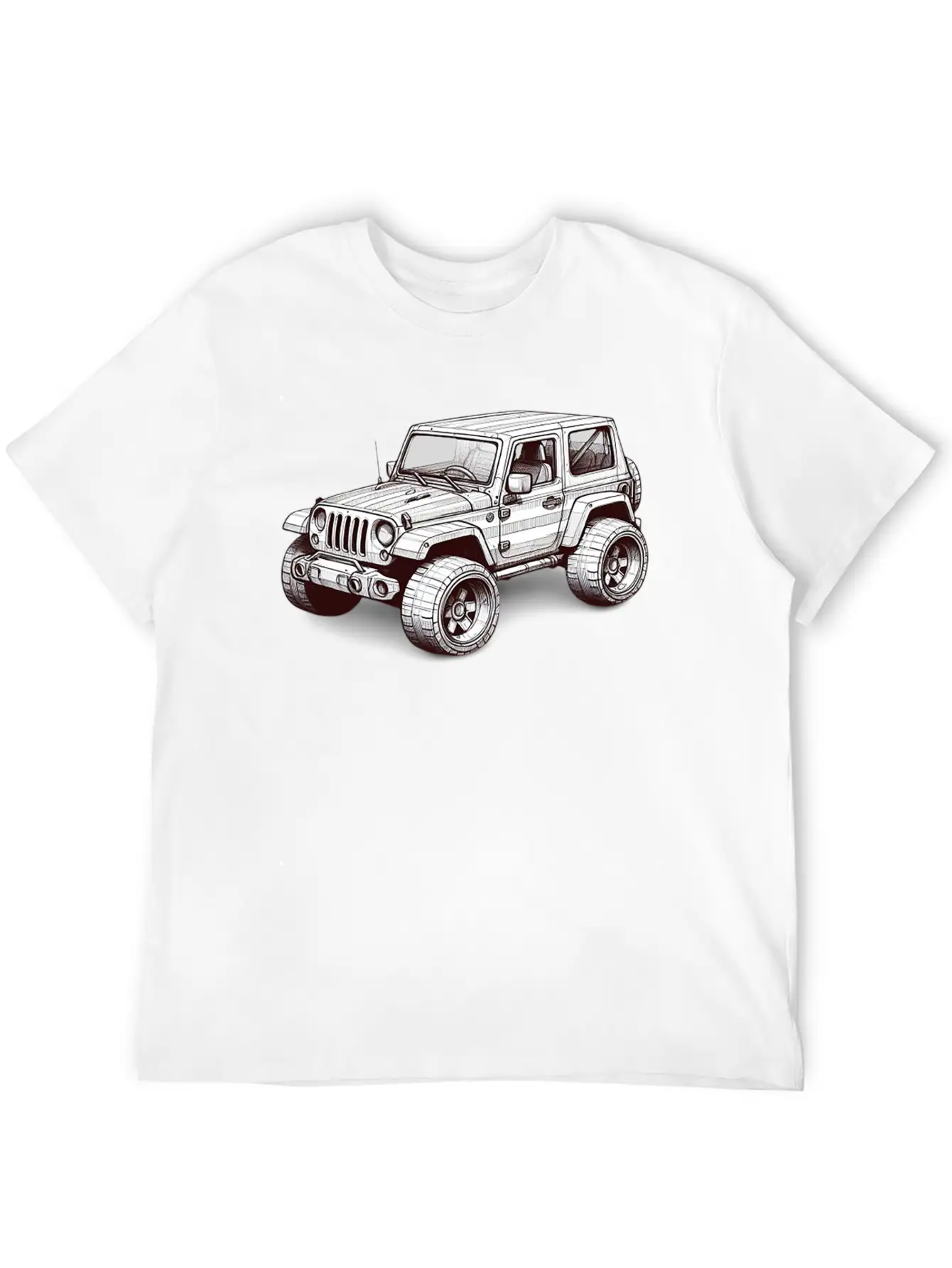 3d Off Road SUV Unisex Casual T-Shirt – Clean Design For Daily Comfort