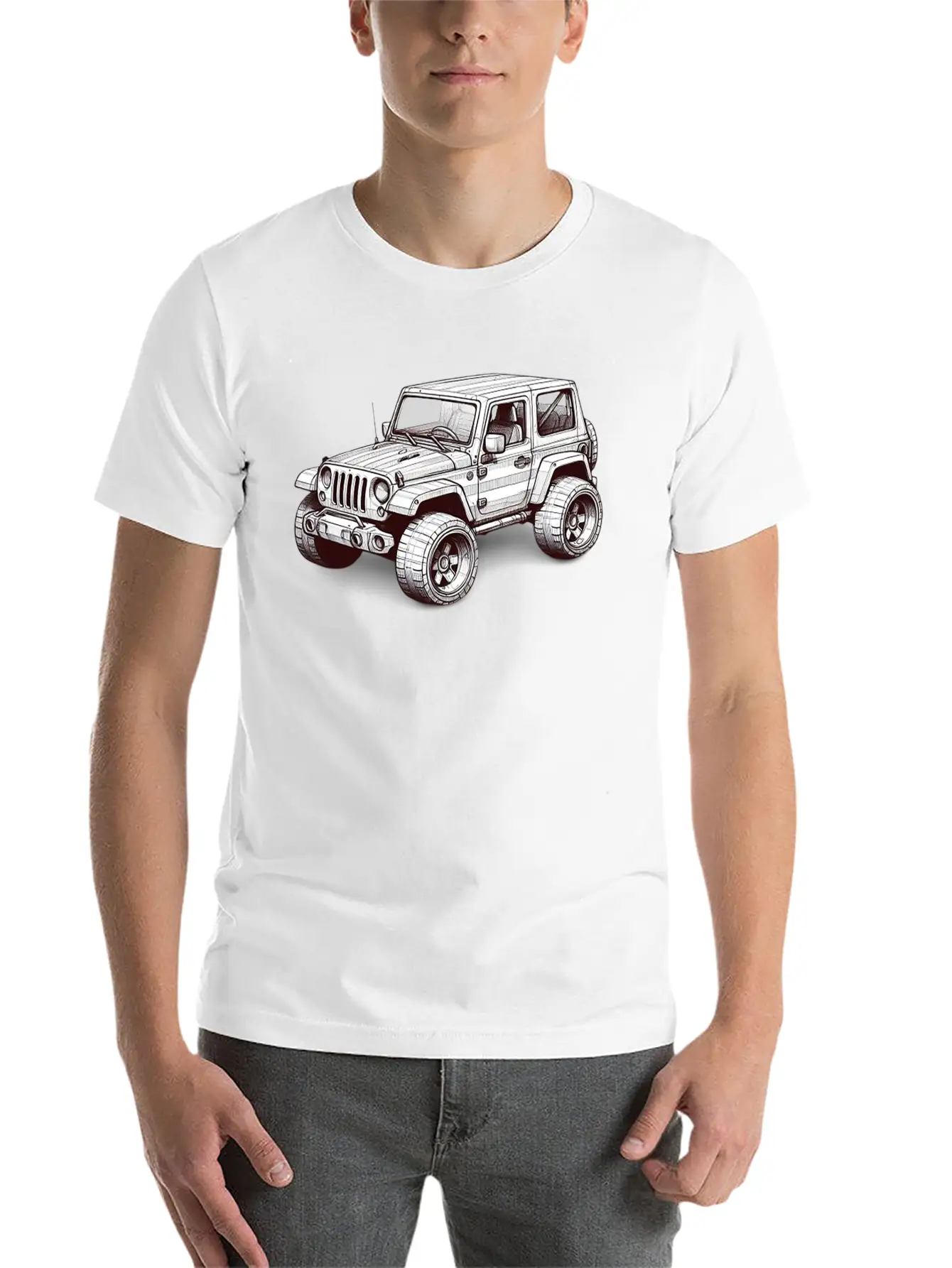 3d Off Road SUV Unisex Casual T-Shirt – Clean Design For Daily Comfort