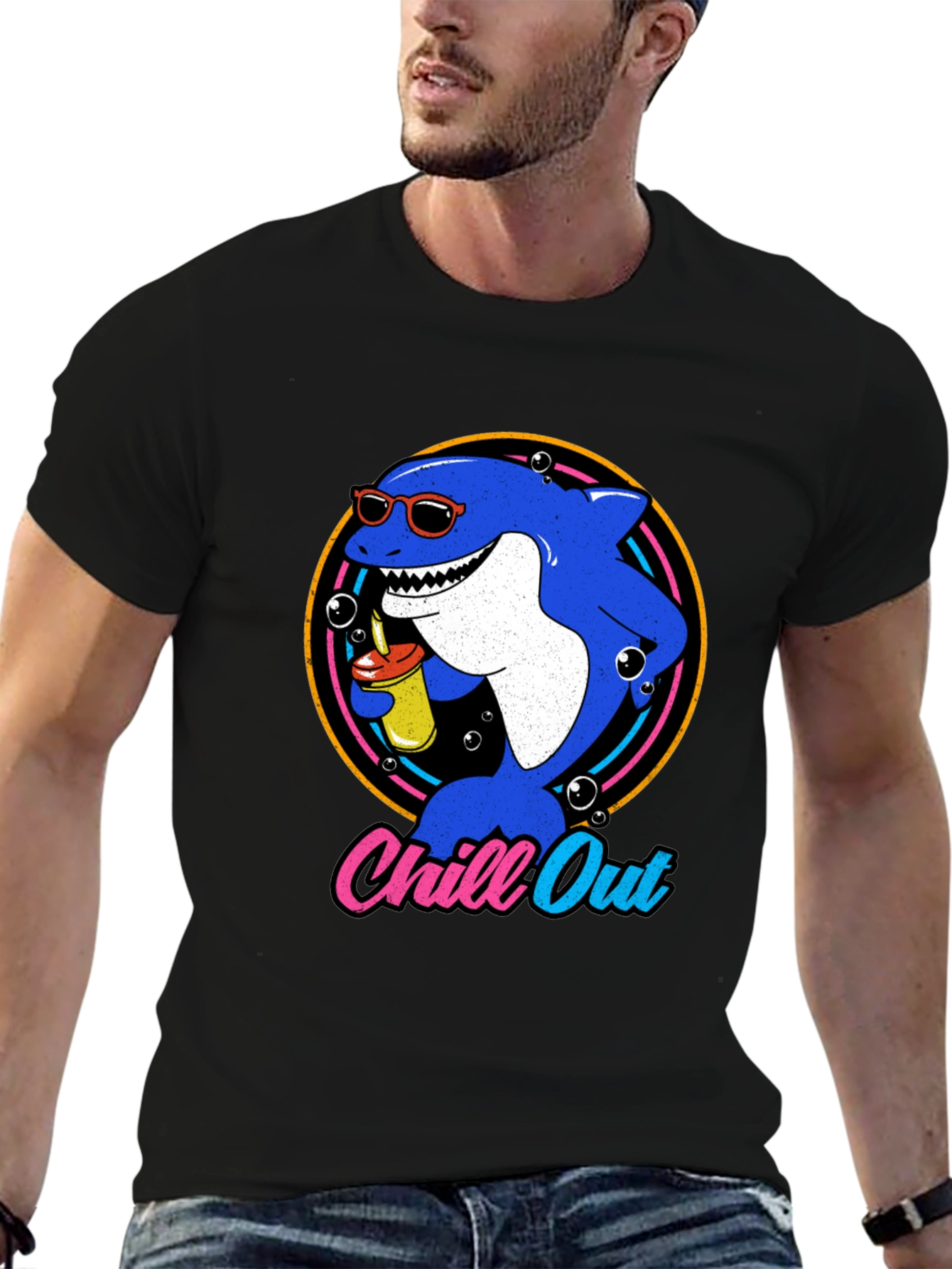 Chill Out Shark Graphic Tee