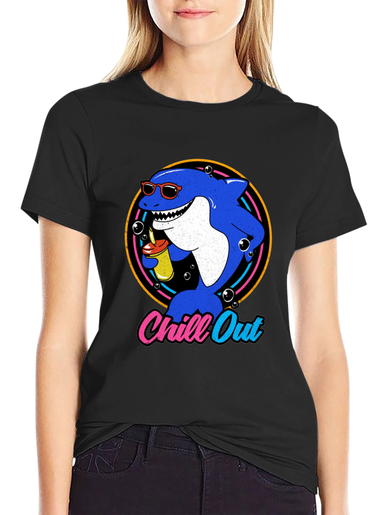 Chill Out Shark Graphic Tee