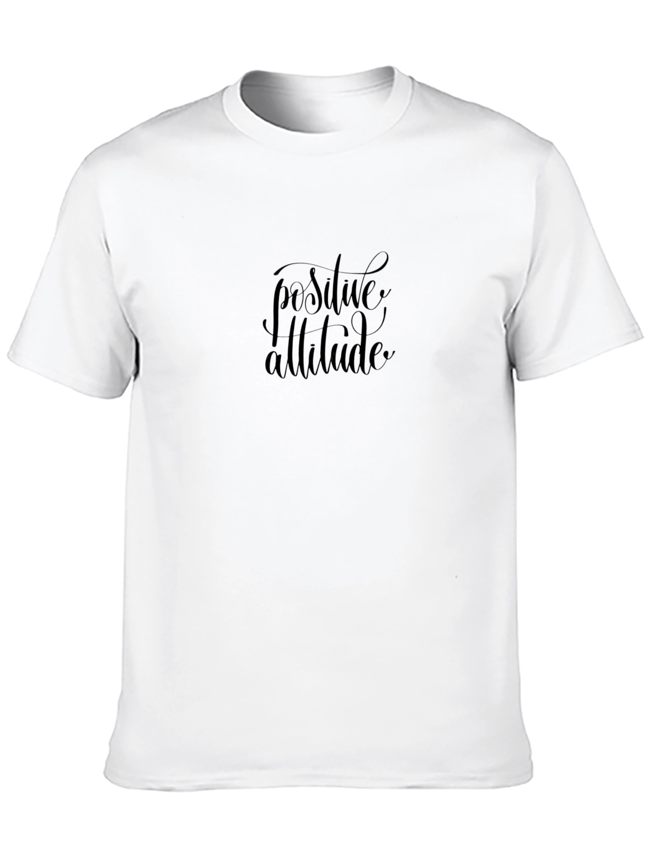 Positive Attitude Black Tee
