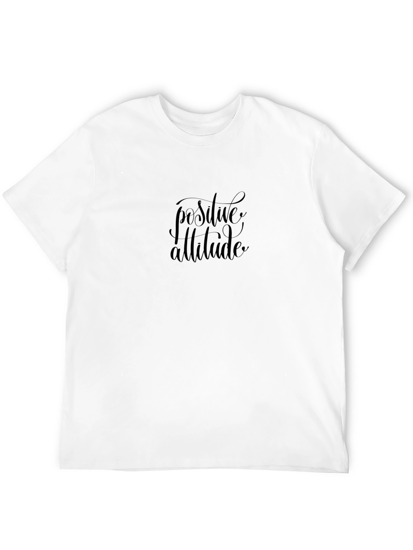 Positive Attitude Black Tee