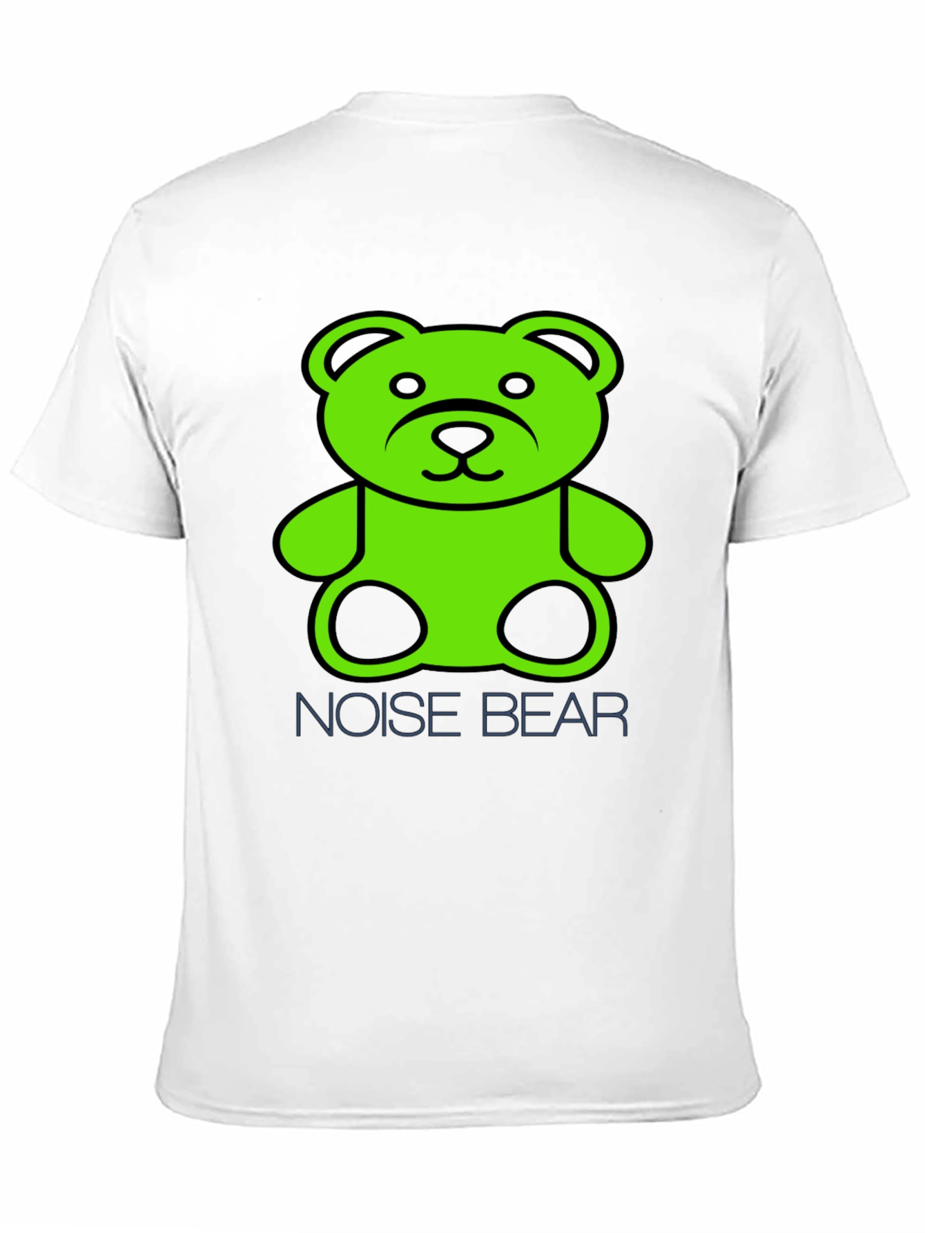 Noise Bear Graphic T-Shirt - Black Cotton Tee