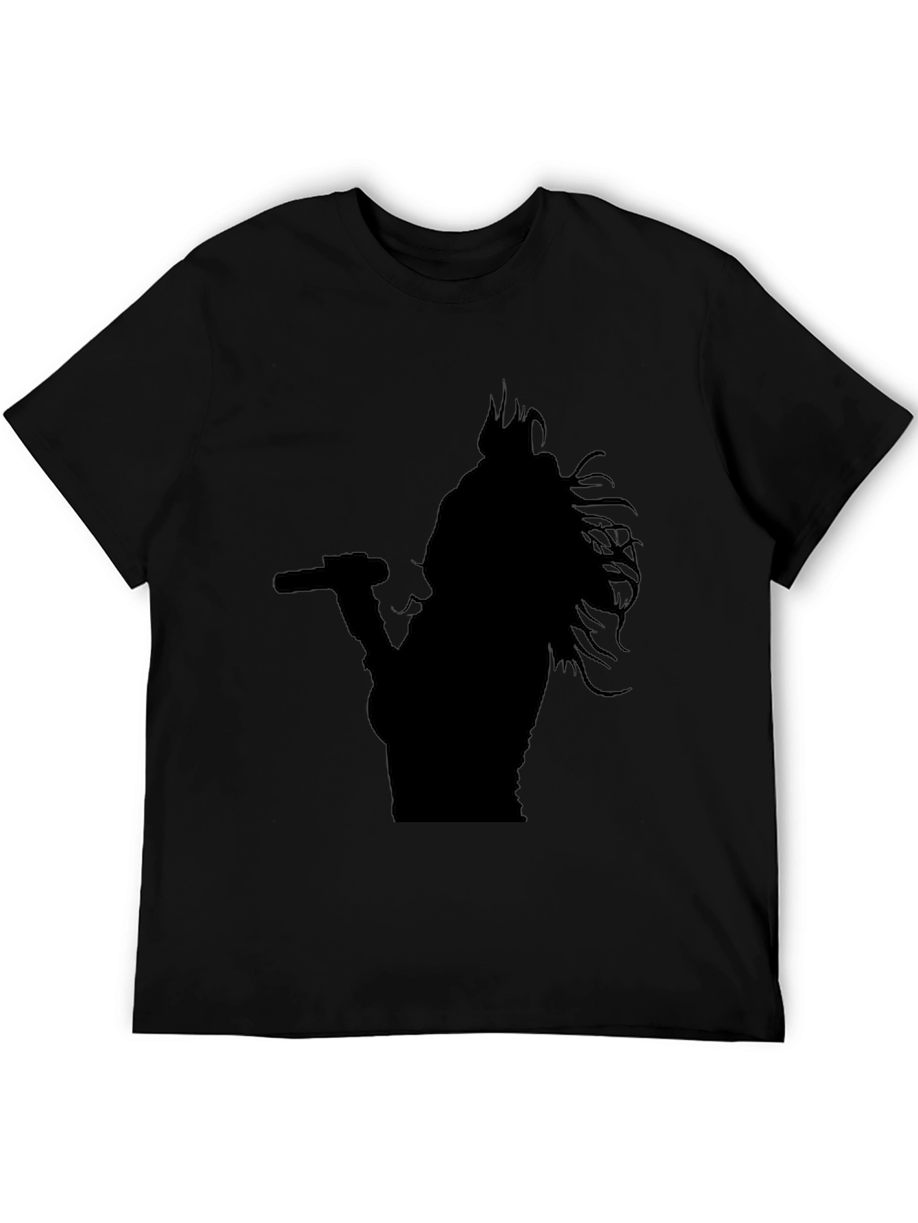 Black Silhouette Singer Graphic Tee
