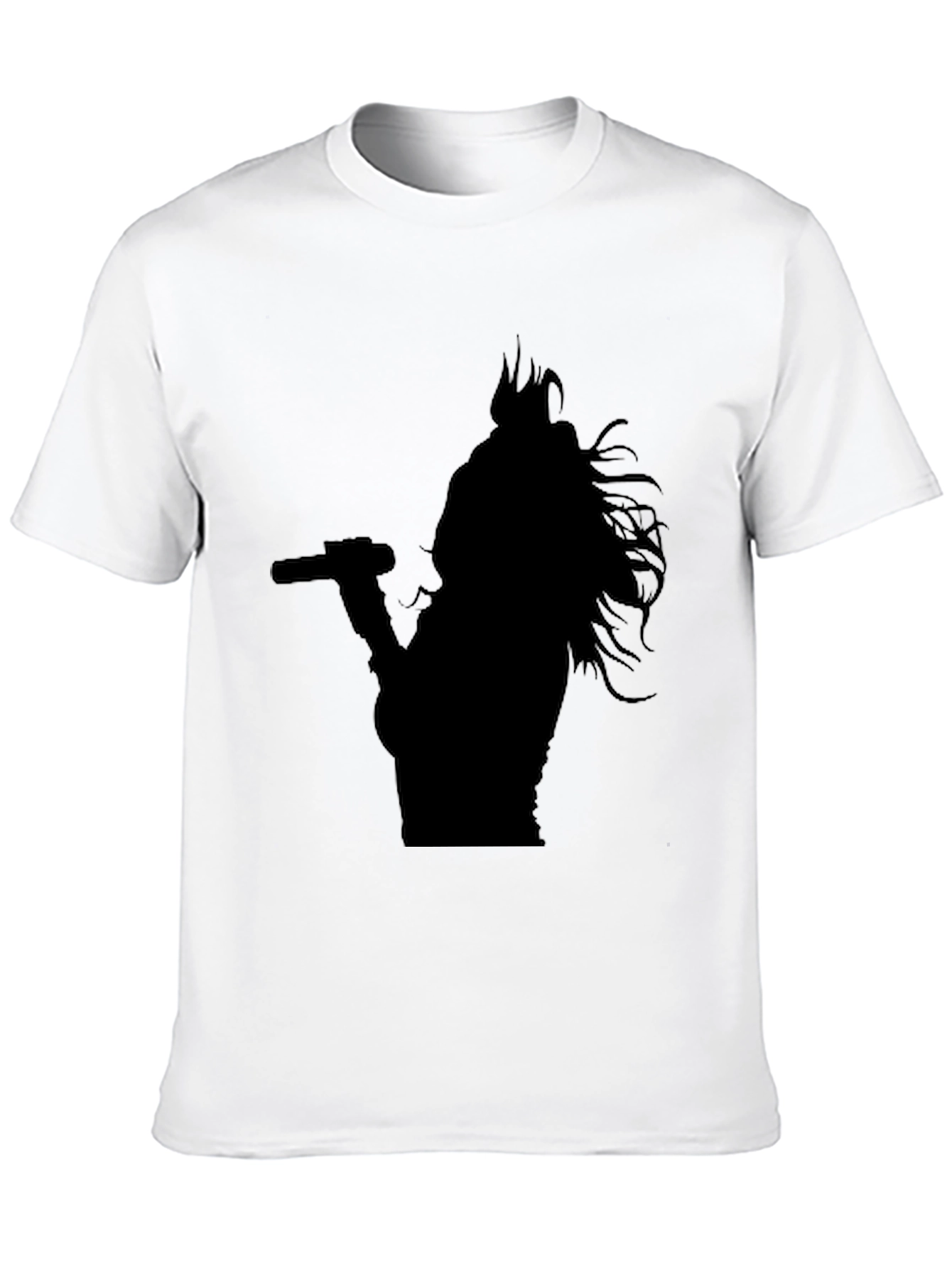 Black Silhouette Singer Graphic Tee