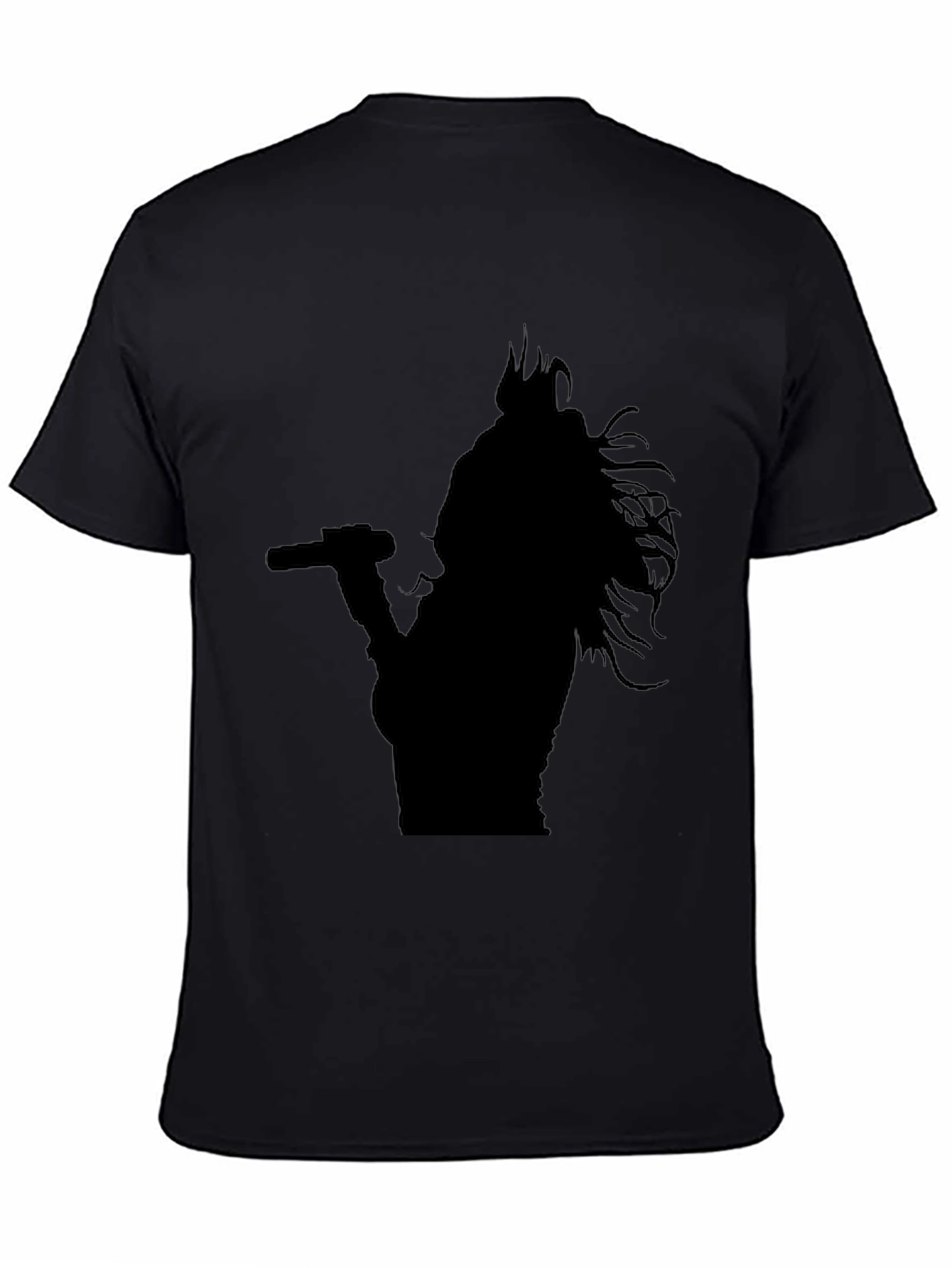 Black Silhouette Singer Graphic Tee