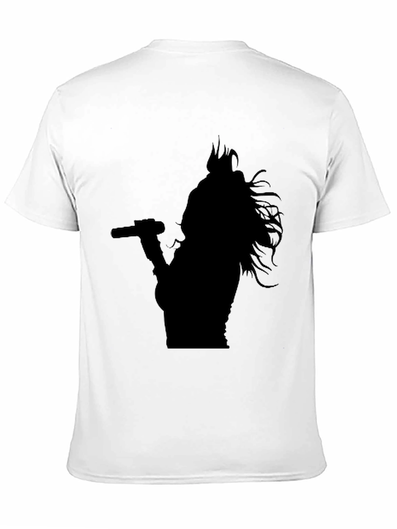 Black Silhouette Singer Graphic Tee