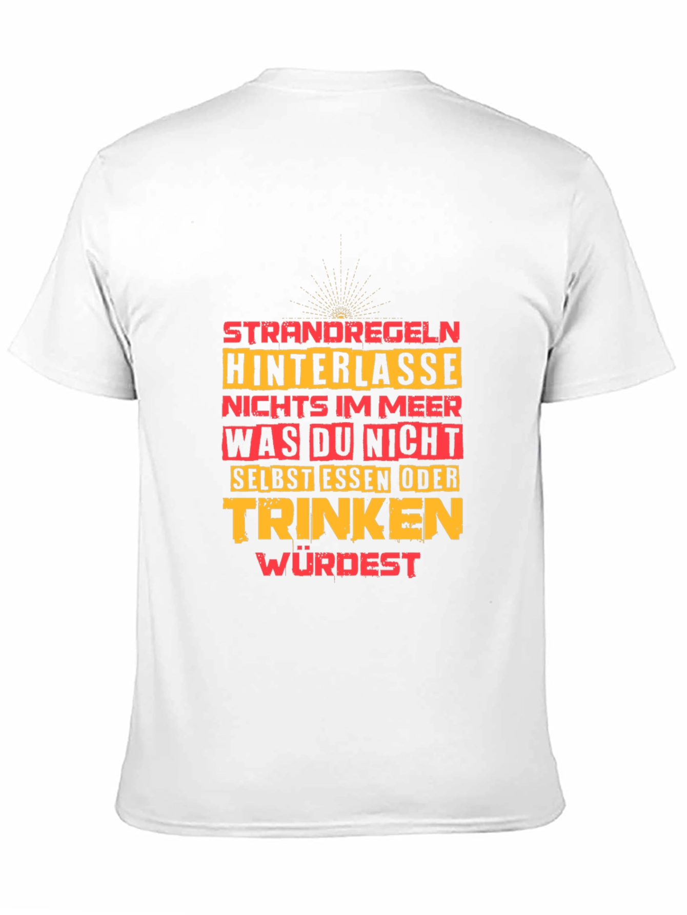Strandregeln T-Shirt: Beach Rules Graphic Tee for Men