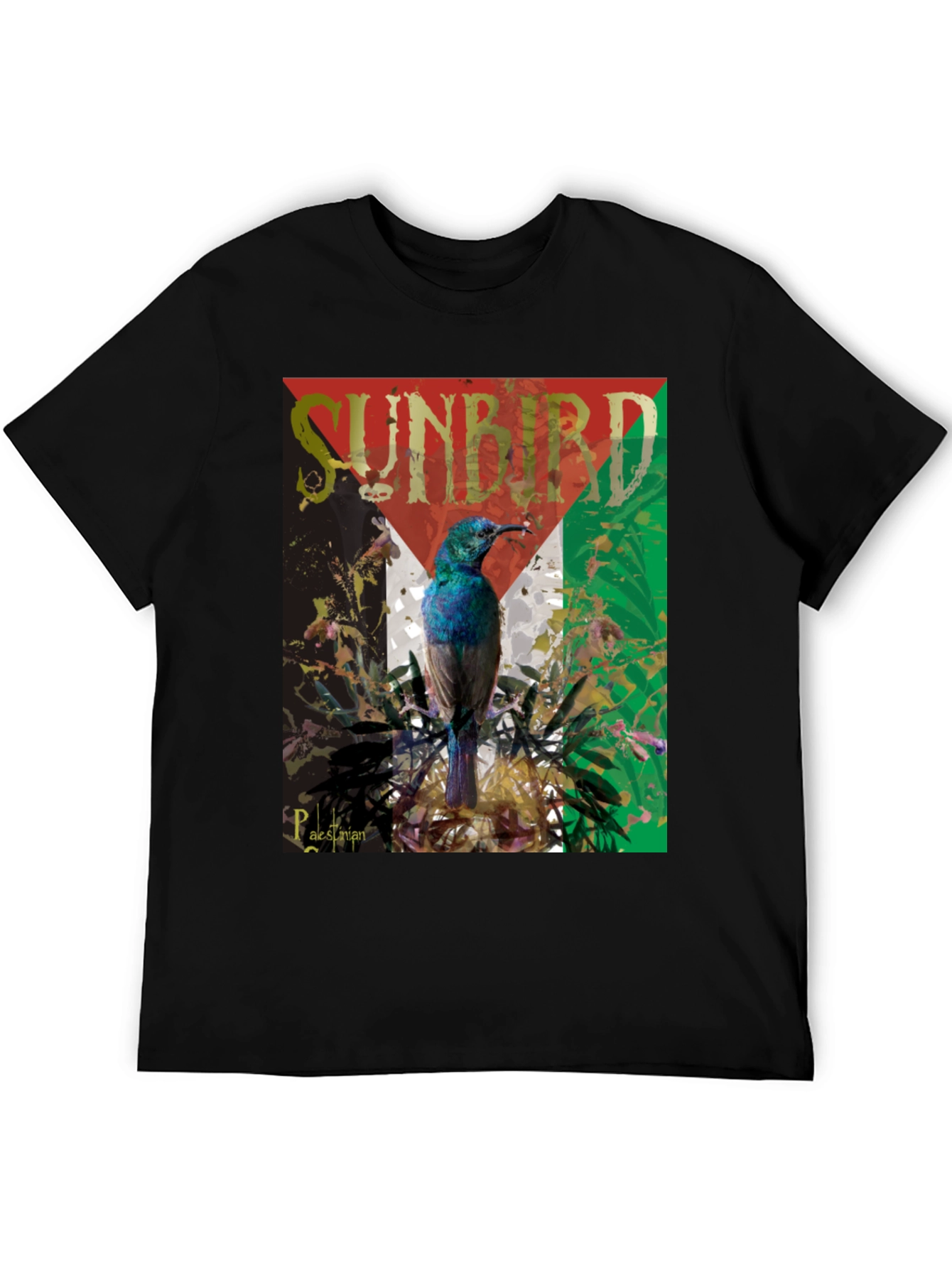 Sunbird Palestine Flag Graphic T-Shirt