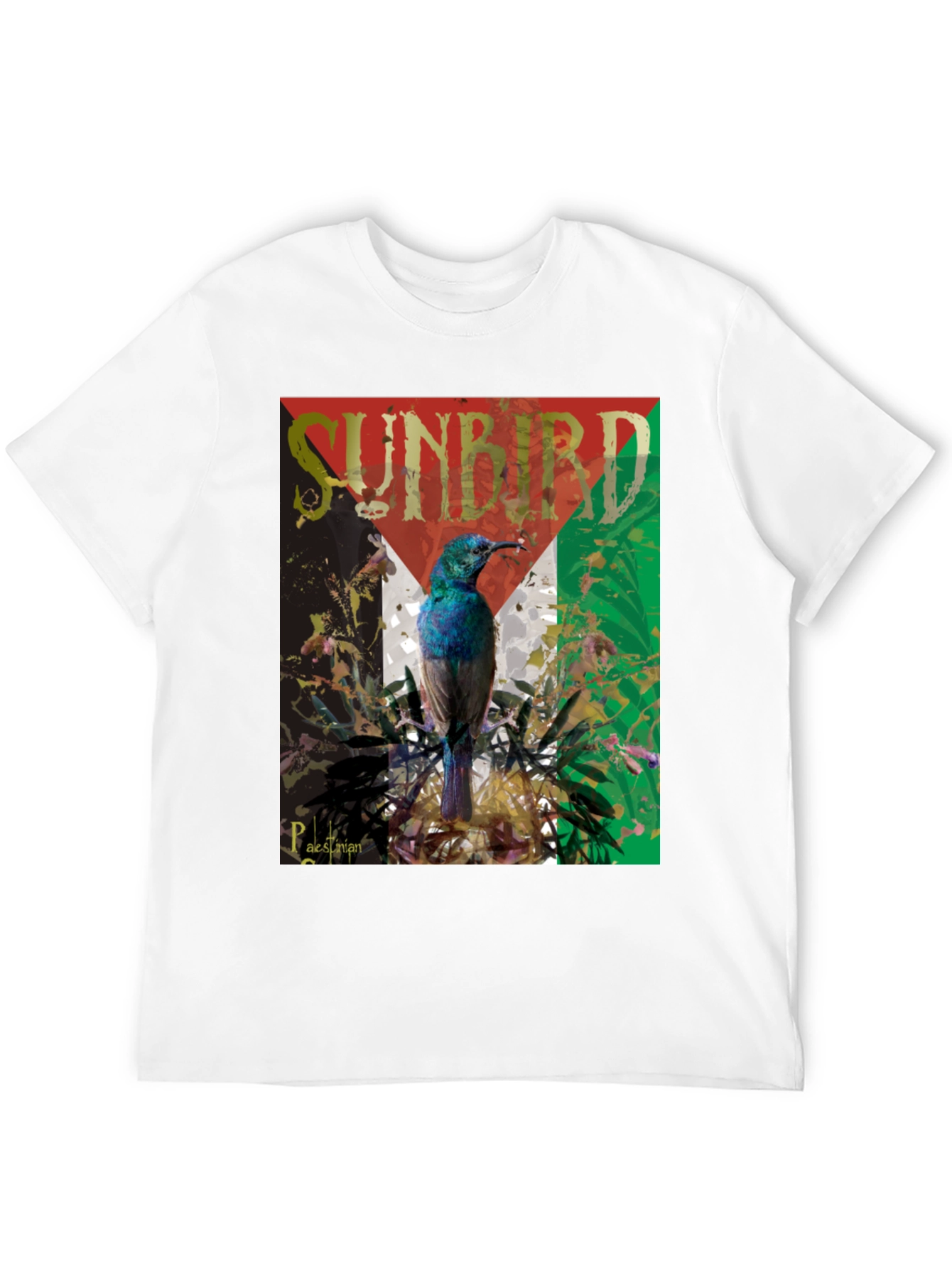 Sunbird Palestine Flag Graphic T-Shirt