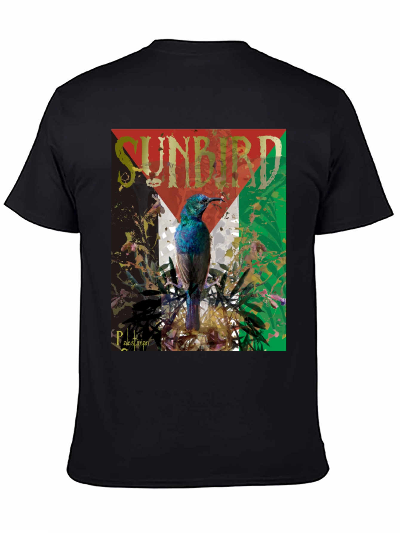 Sunbird Palestine Flag Graphic T-Shirt