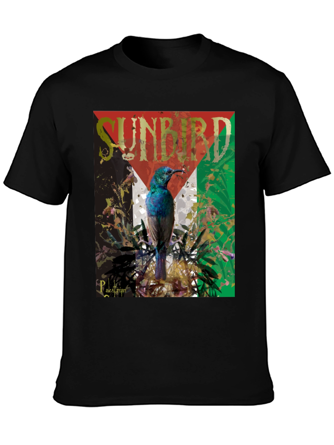 Sunbird Palestine Flag Graphic T-Shirt
