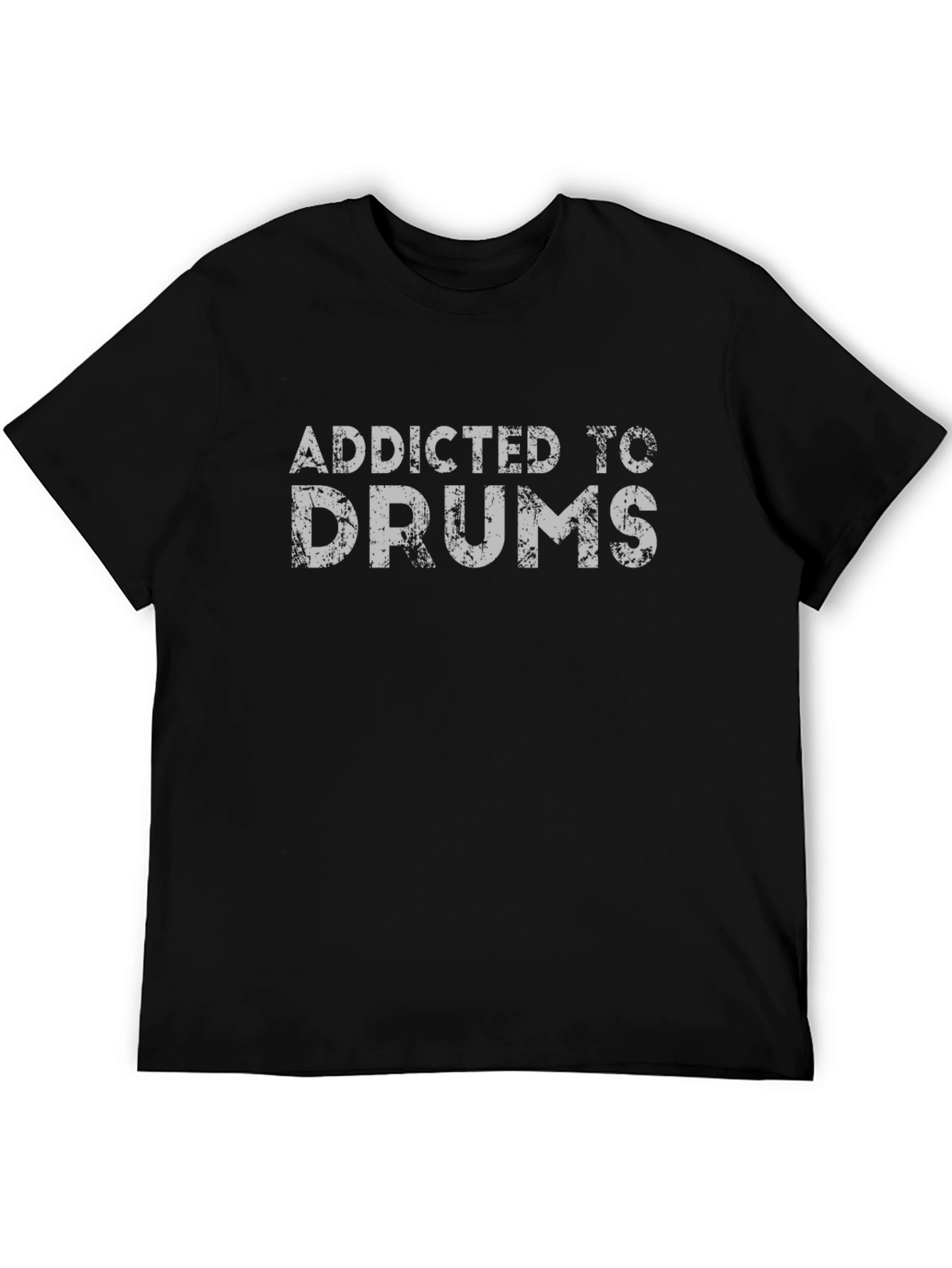 Addicted to Drums Black Graphic Tee