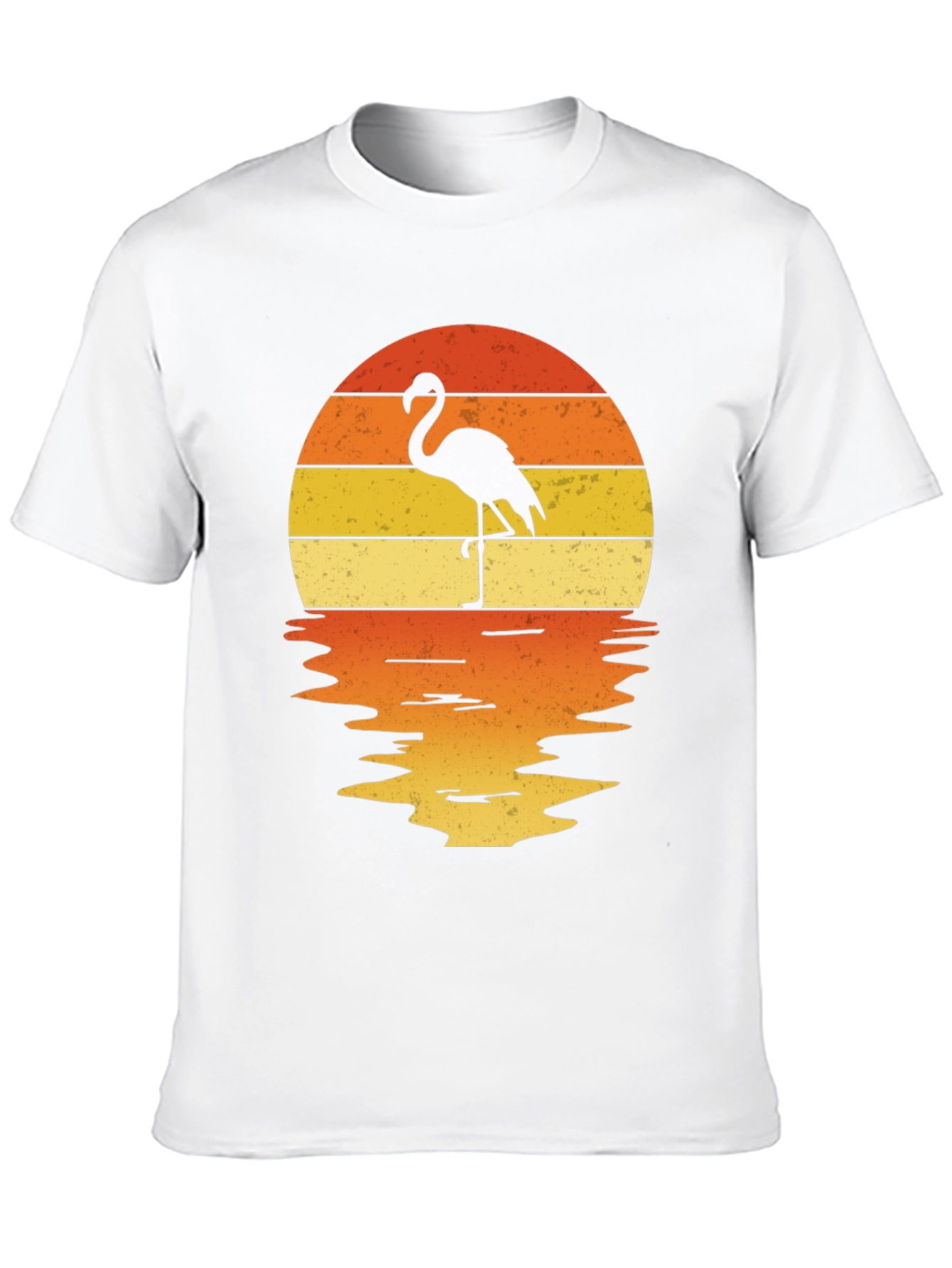Flamingo Sunset Graphic Tee - Tropical Vibes