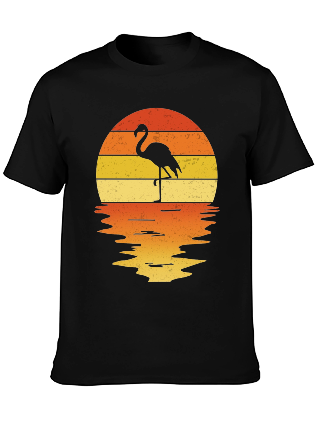 Flamingo Sunset Graphic Tee - Tropical Vibes