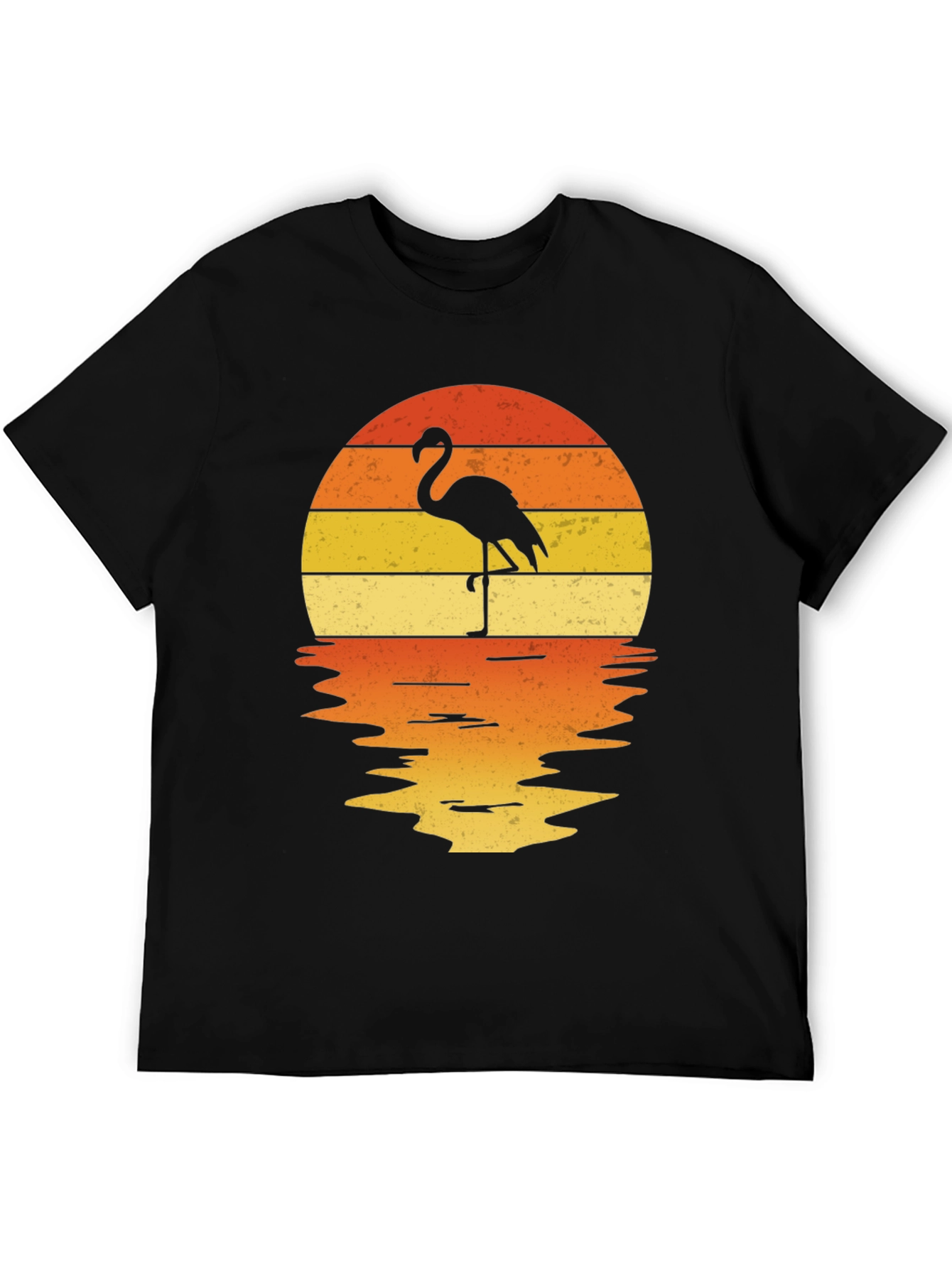 Flamingo Sunset Graphic Tee - Tropical Vibes