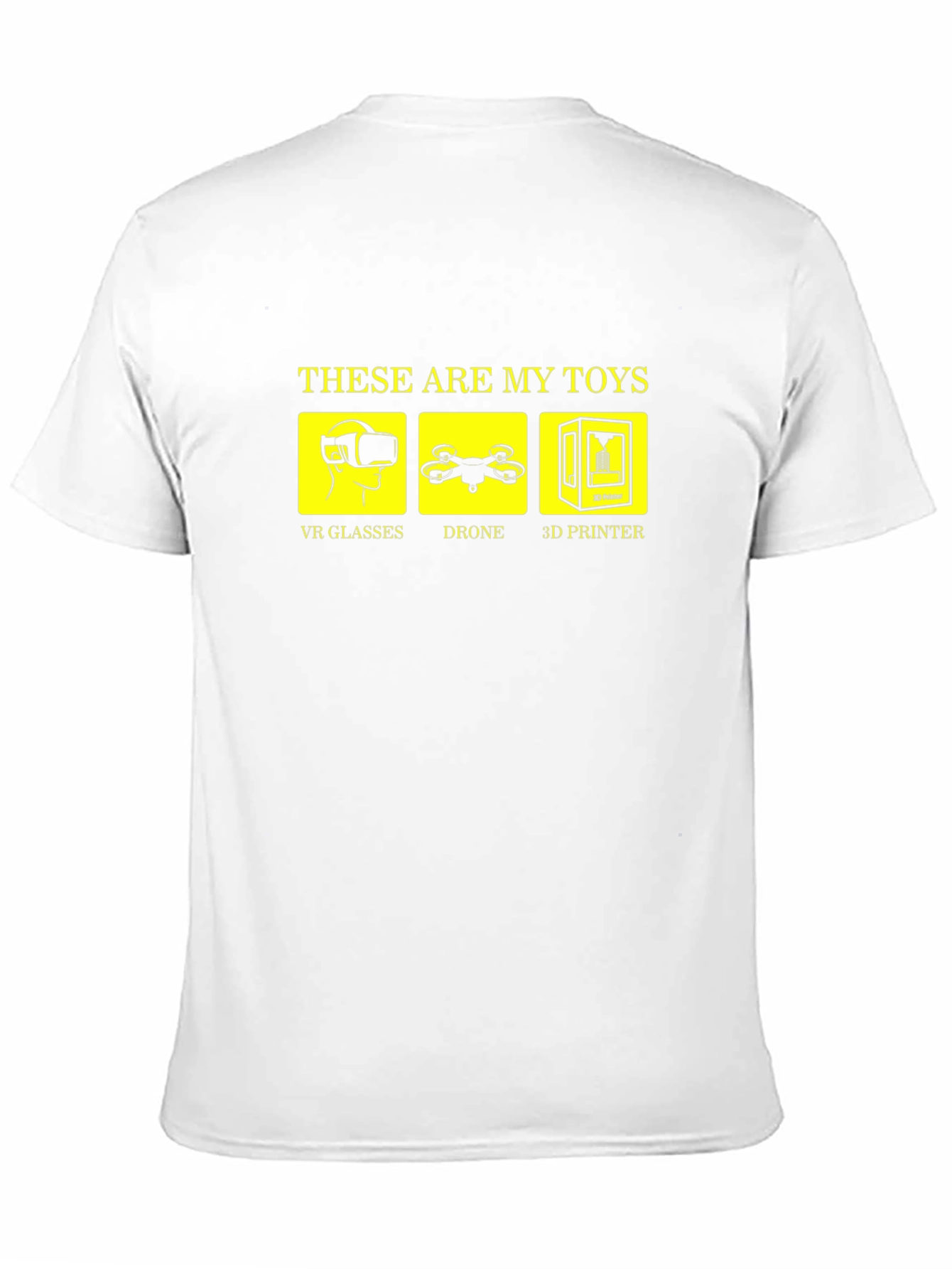 Geeky Gamer T-Shirt: VR Drone 3D Printer Toys
