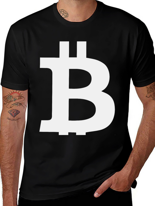 Bitcoin Logo Black Tee - Crypto Enthusiast