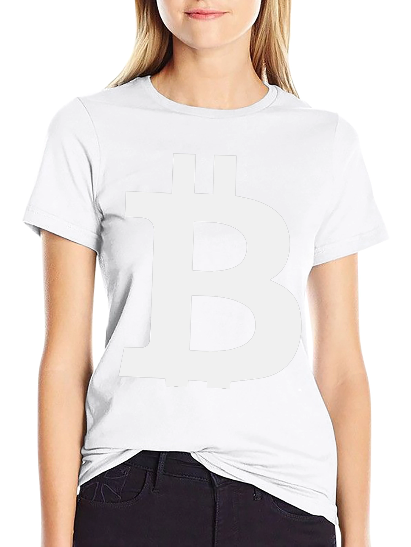Bitcoin Logo Black Tee - Crypto Enthusiast