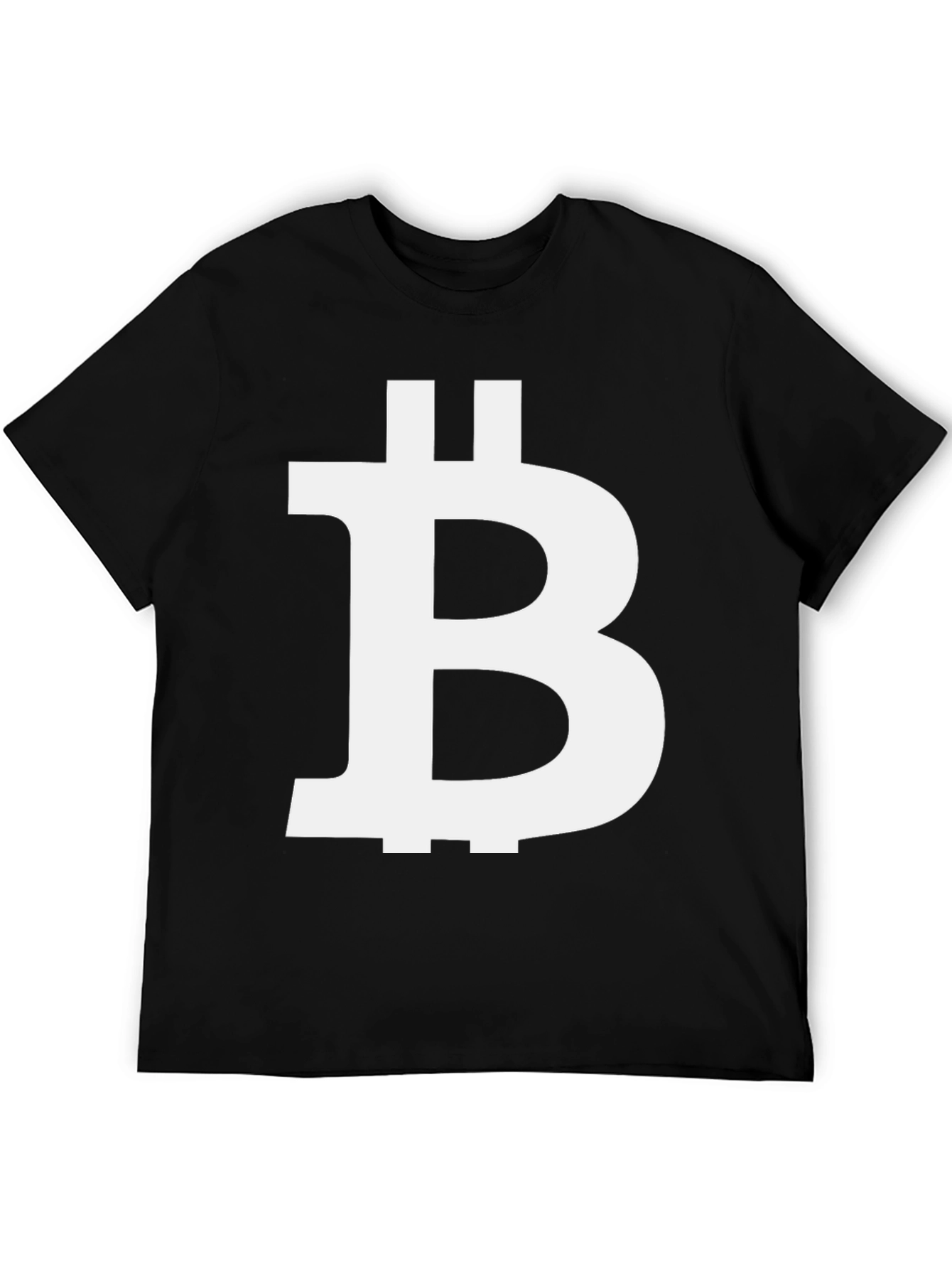 Bitcoin Logo Black Tee - Crypto Enthusiast