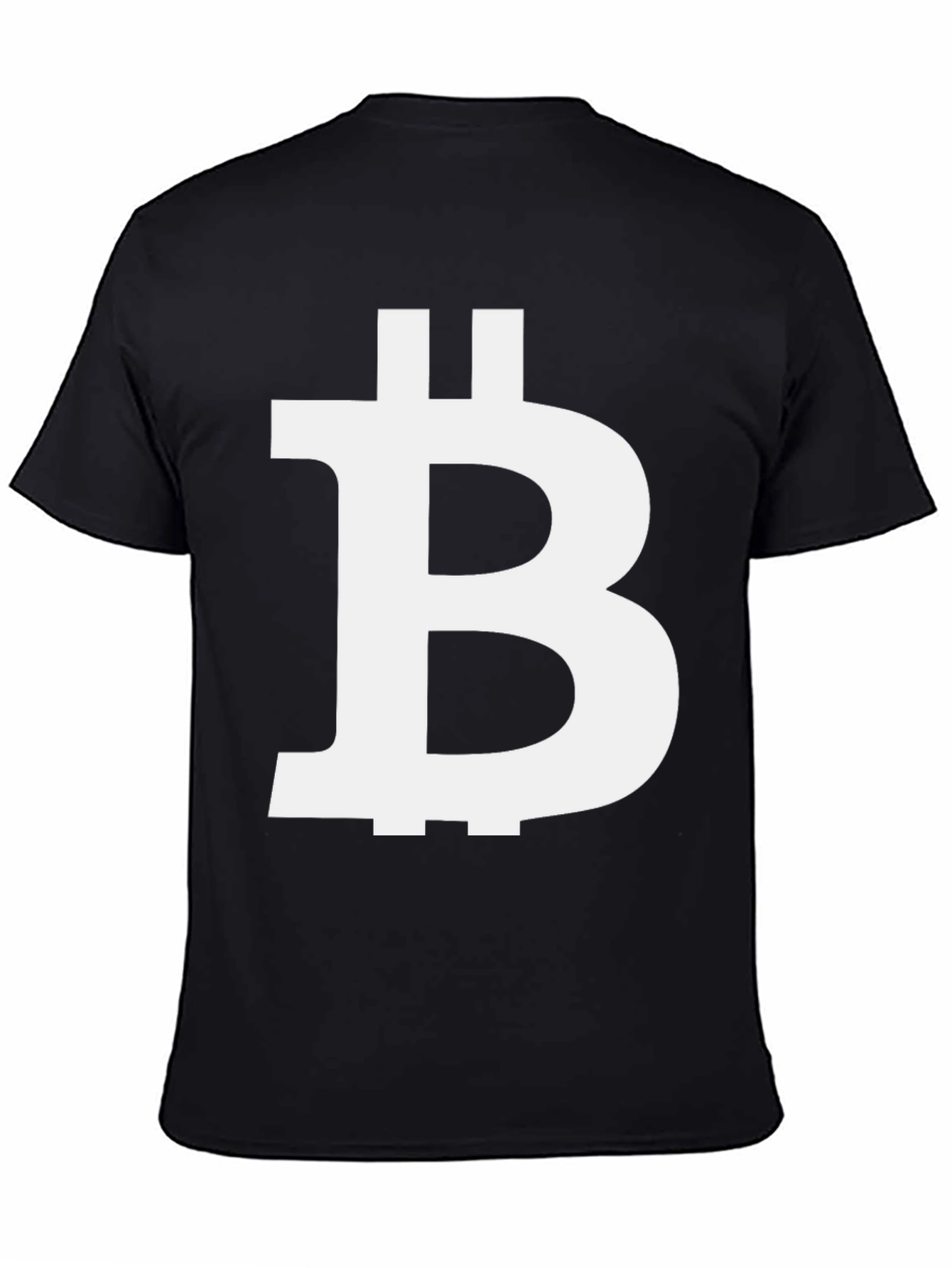 Bitcoin Logo Black Tee - Crypto Enthusiast